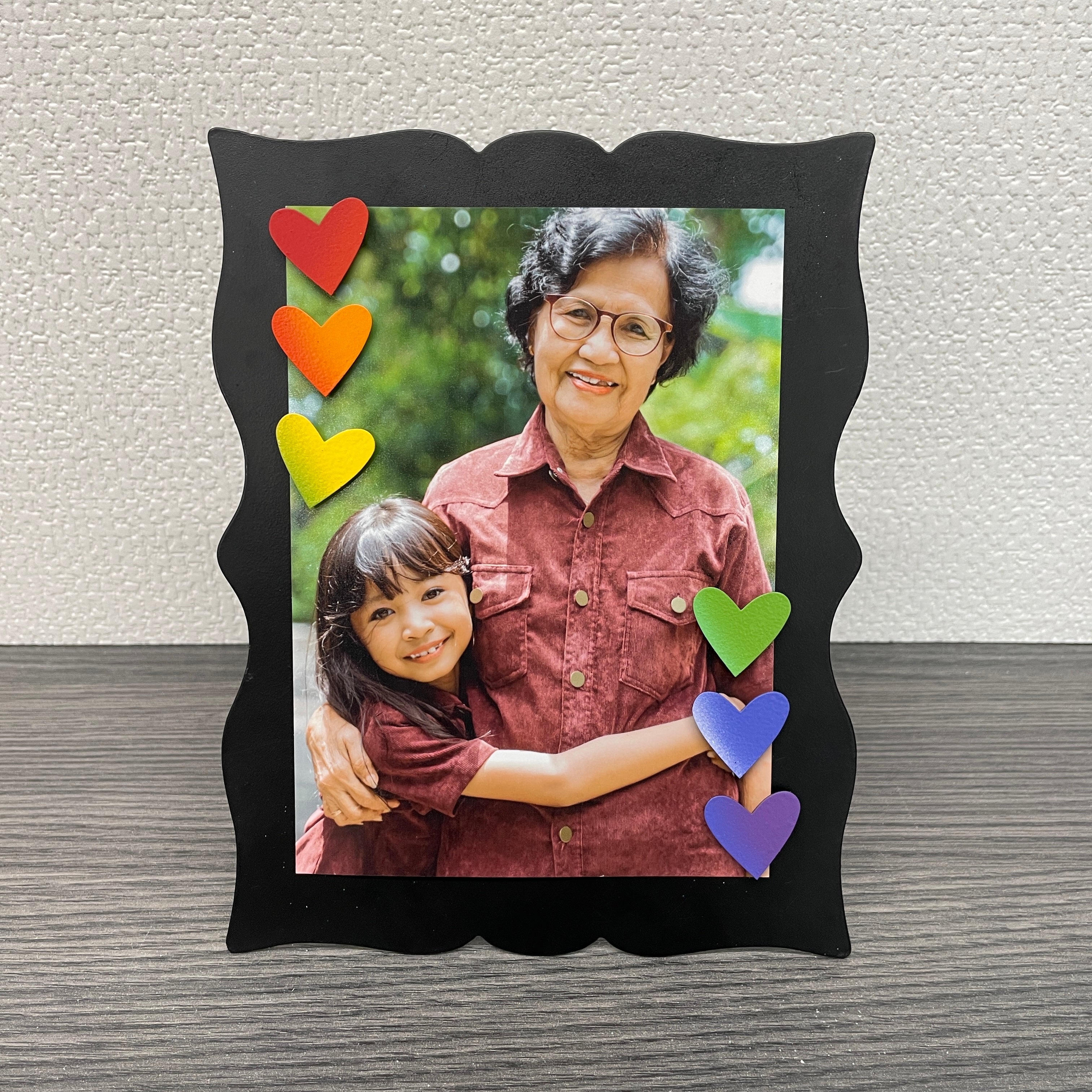 Heart Magnets S/6 Summer Rainbow