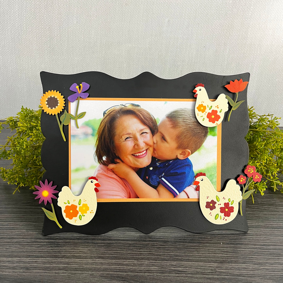 Blumen-Henne-Magnete S/3