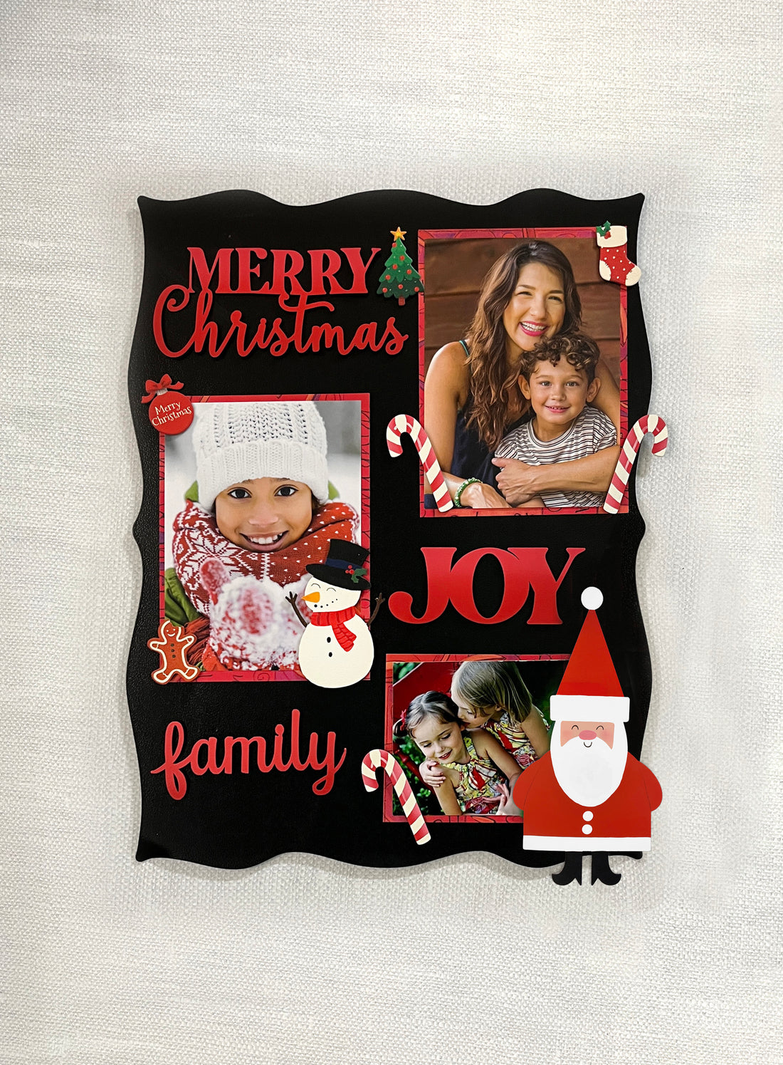 Fröhlicher Schneemann-Magnet