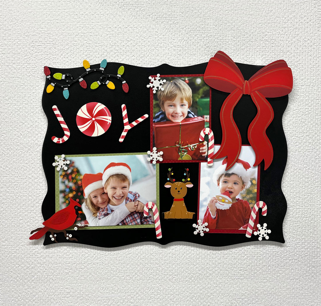 Glitzernder Glühbirnen-Randmagnet