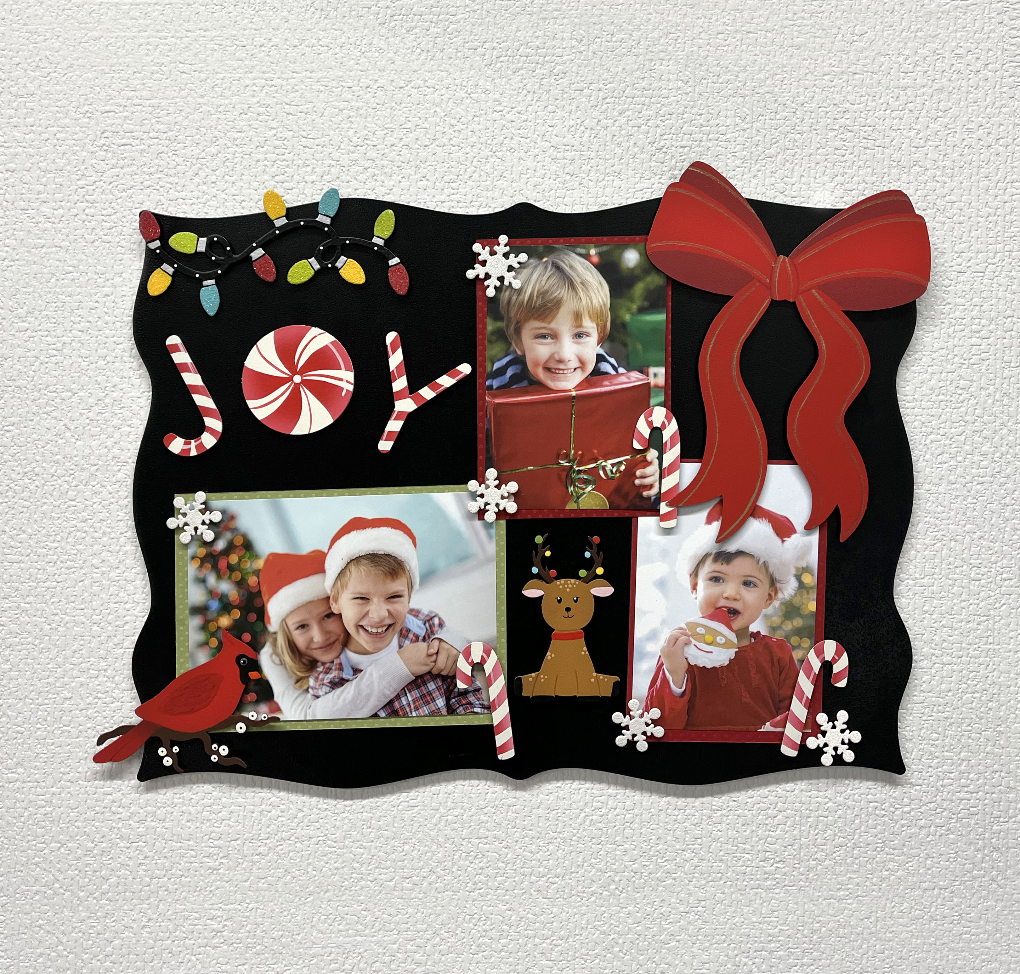 Glitzernder Glühbirnen-Randmagnet