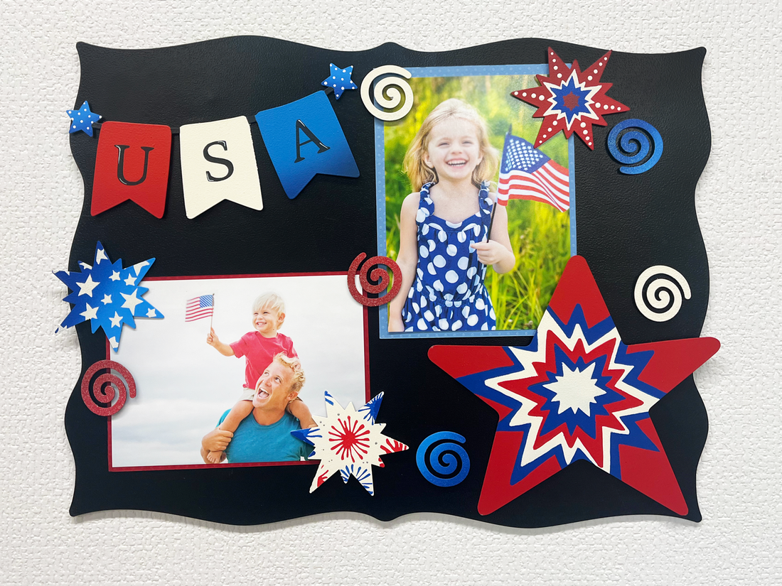 Patriotic Star Mini Art Pop Magnets S/3