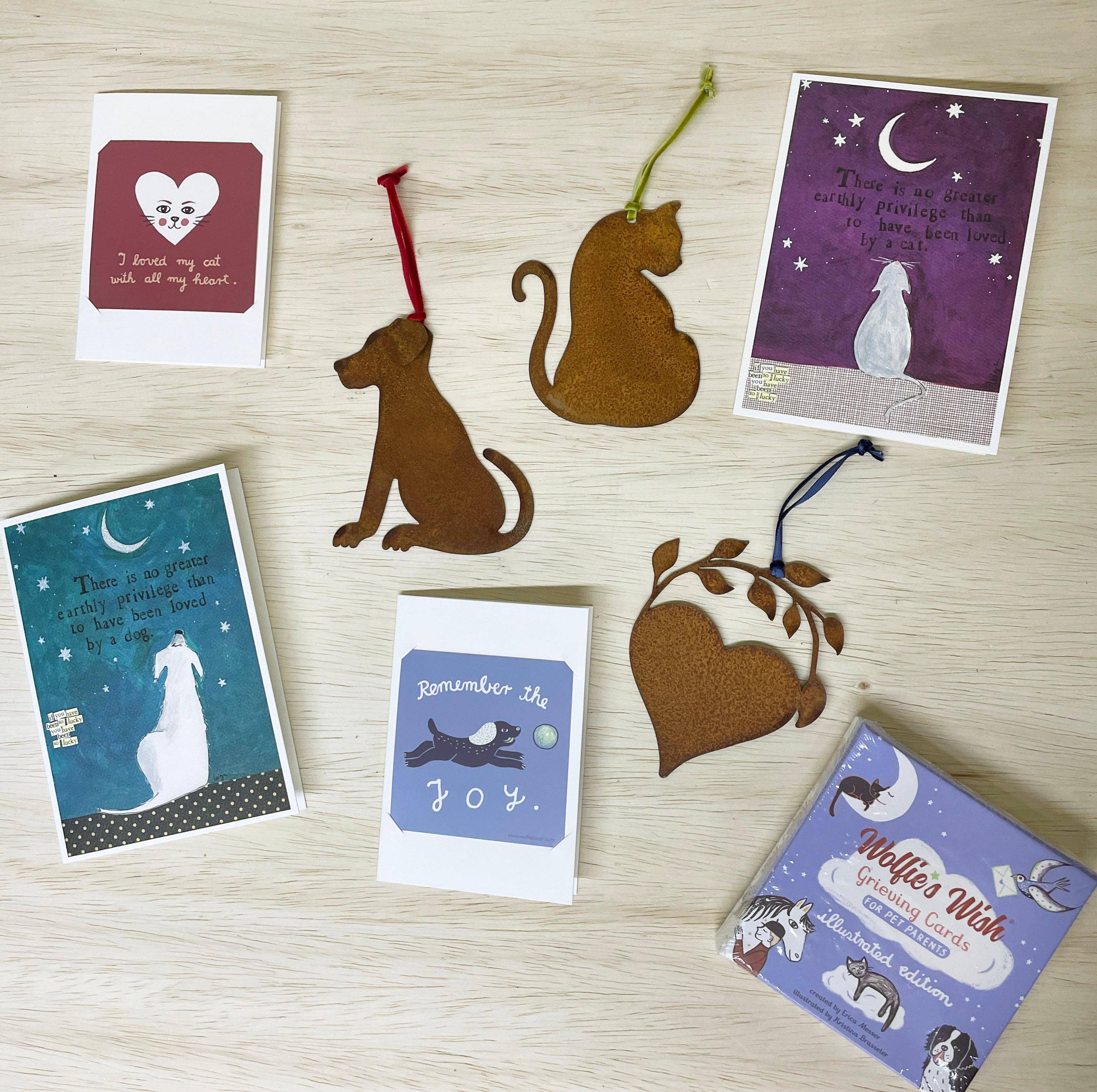 Illustrated Pet Loss Grieving Cards