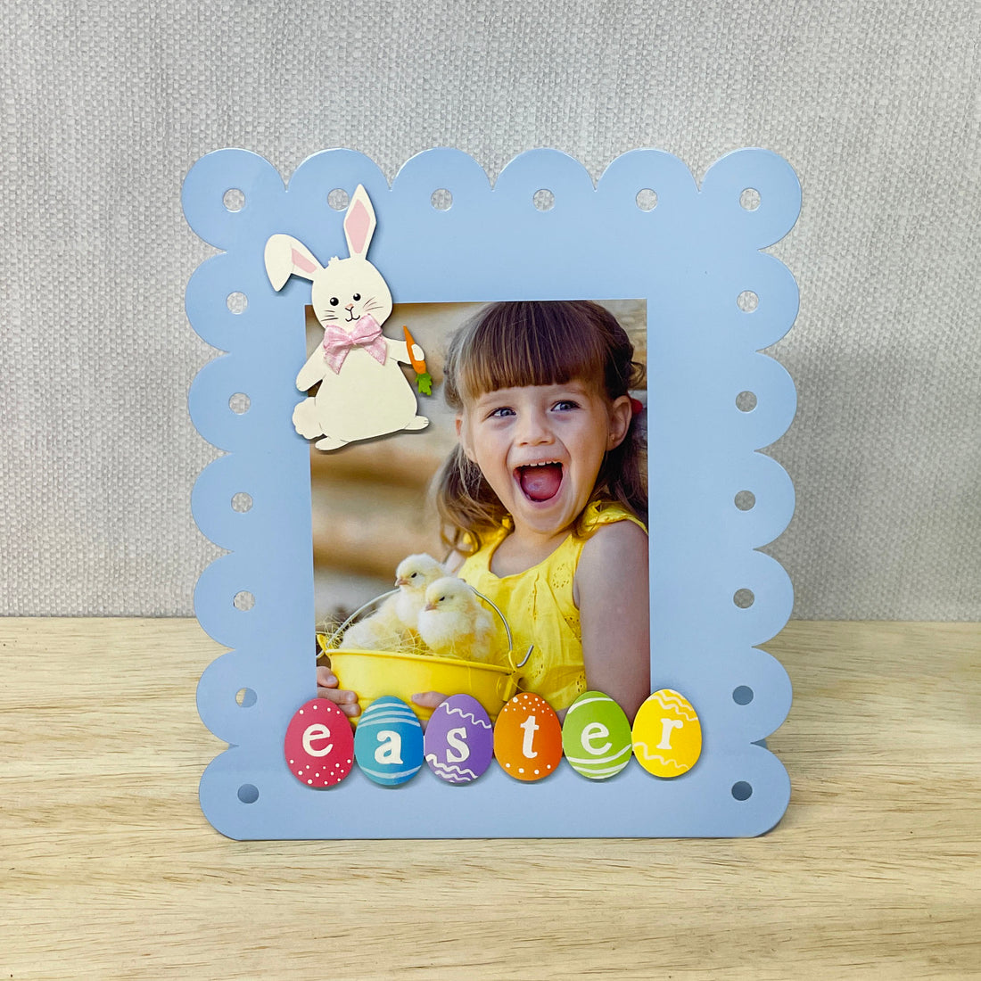 Vertical Easel Picture Frame - Blue