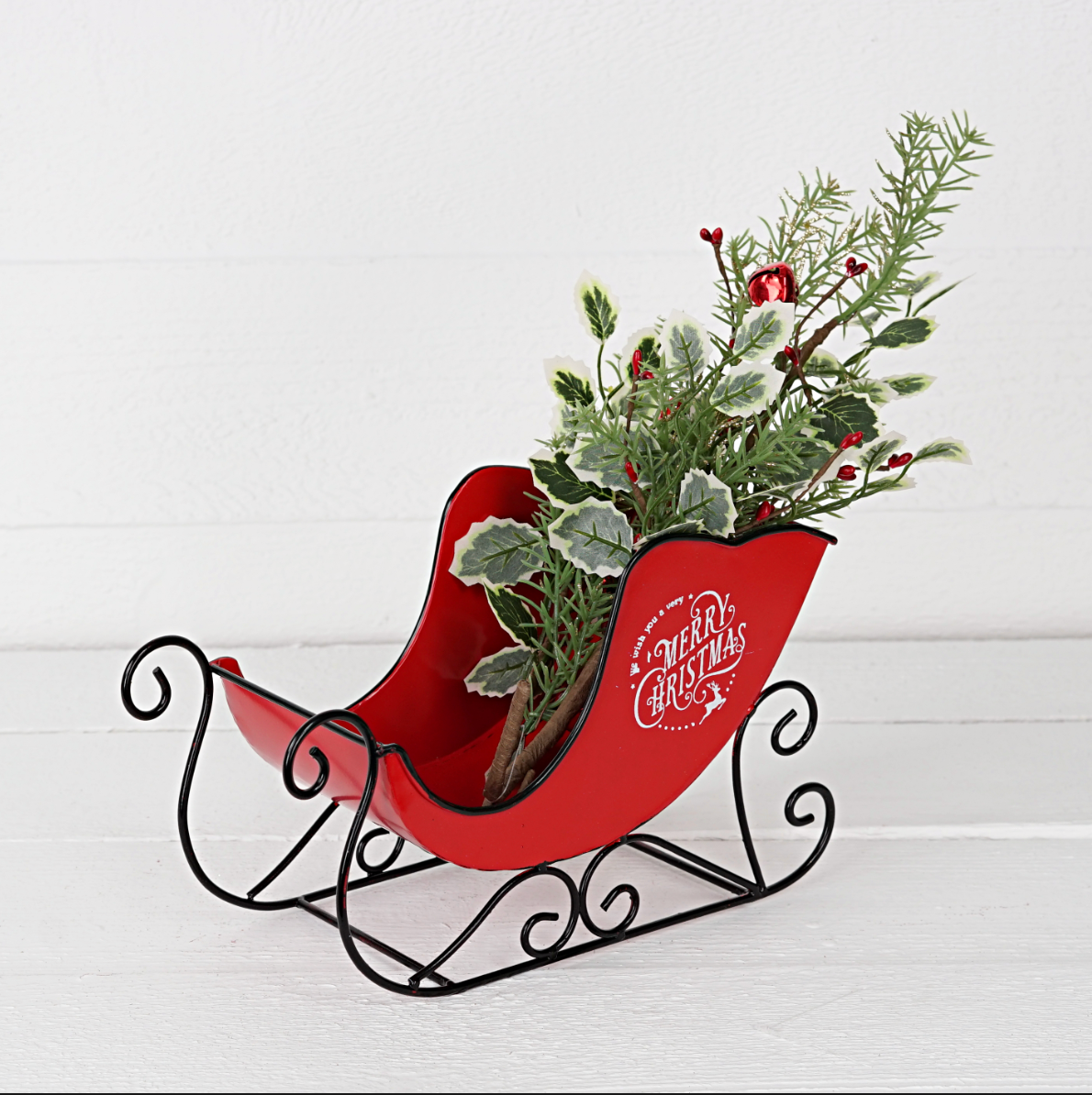 Vintage Style Metal Sleigh