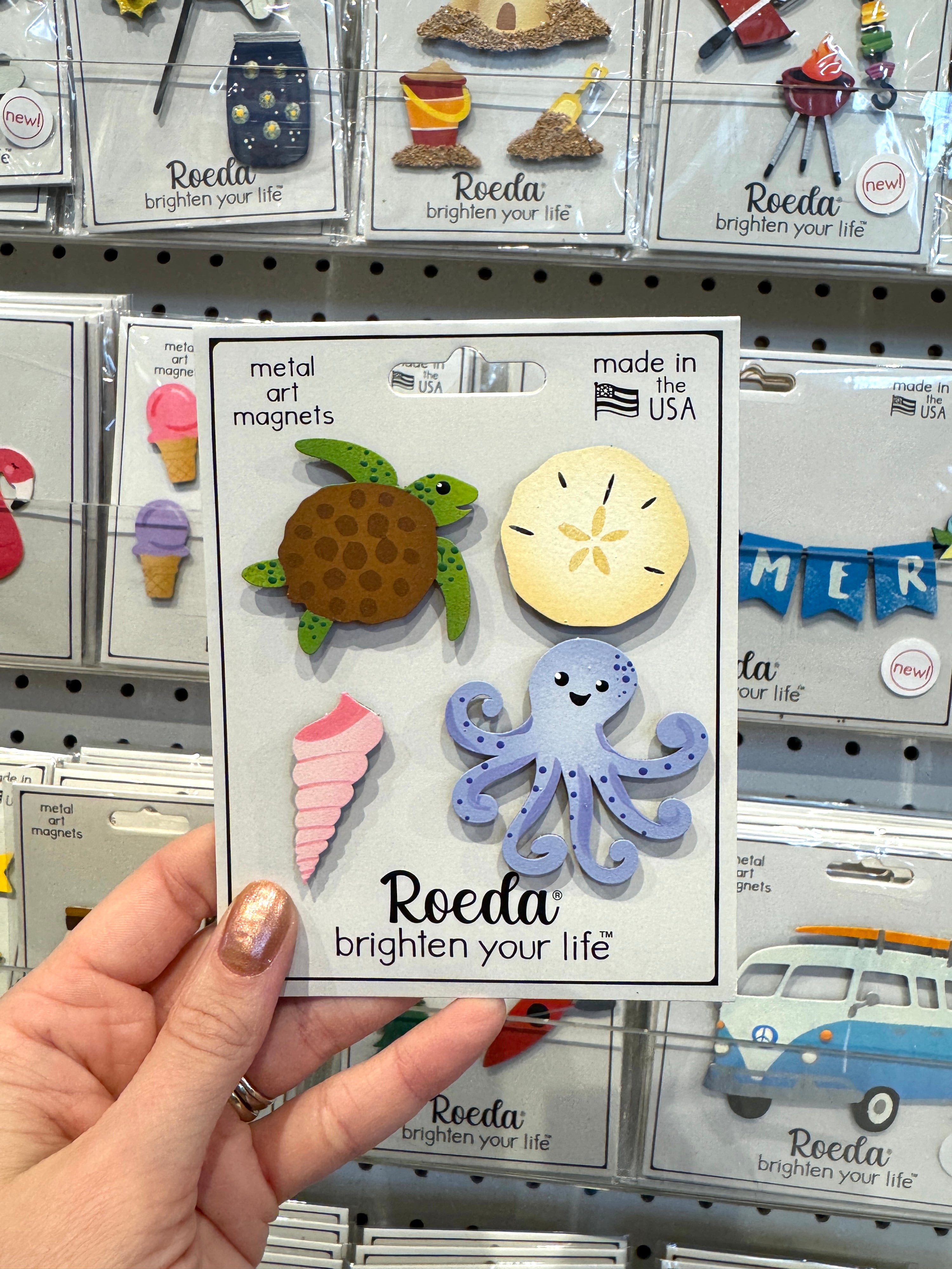 Seashell & Critter Magnets S/4
