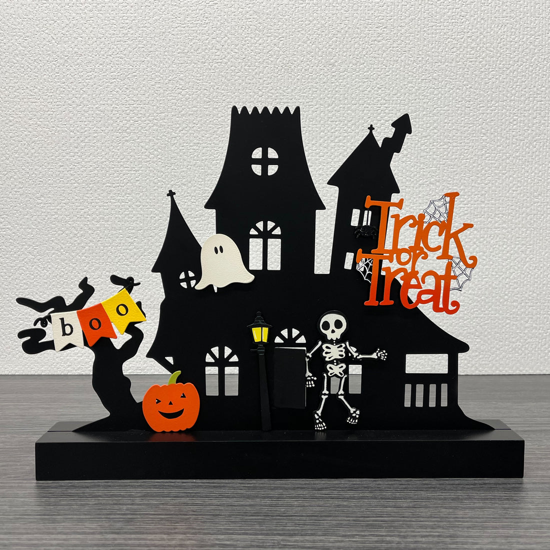 "Trick or Treat" Magnet w/ Spider - Orange