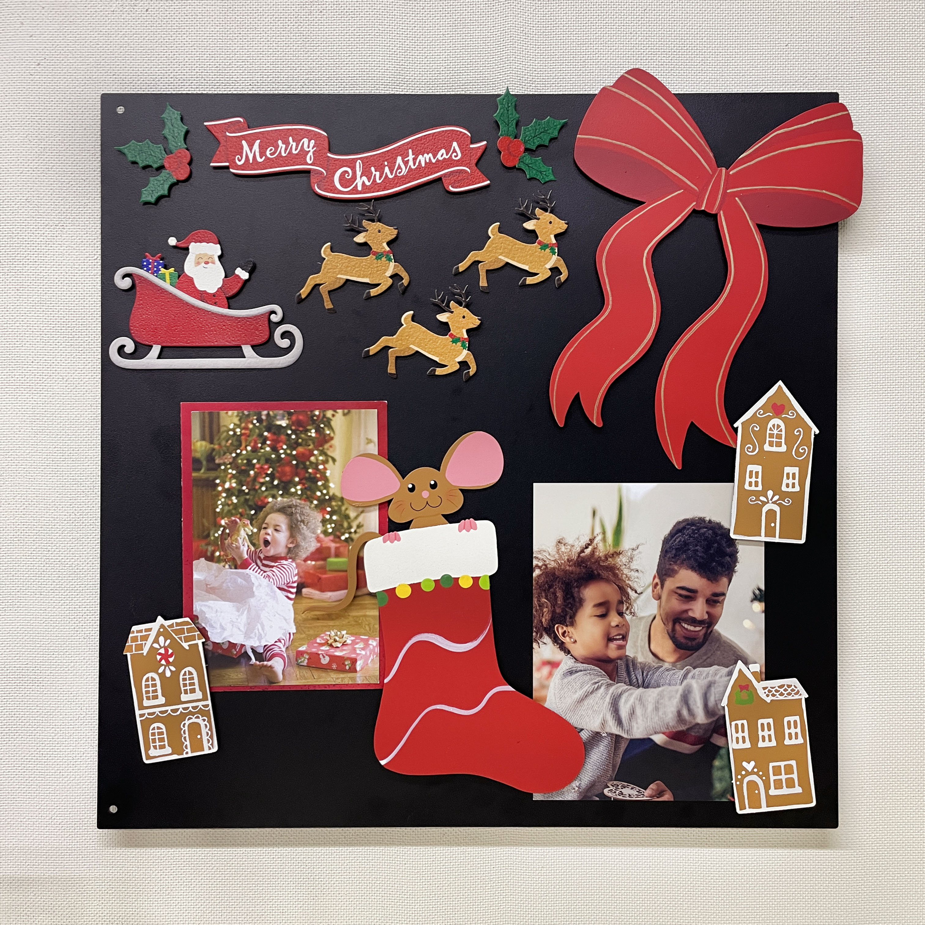 Santa in Sleigh Magnet