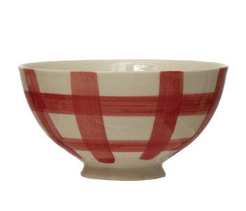 Handpainted Stoneware Latte Bowl