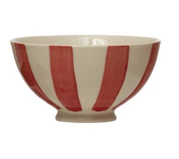 Handpainted Stoneware Latte Bowl