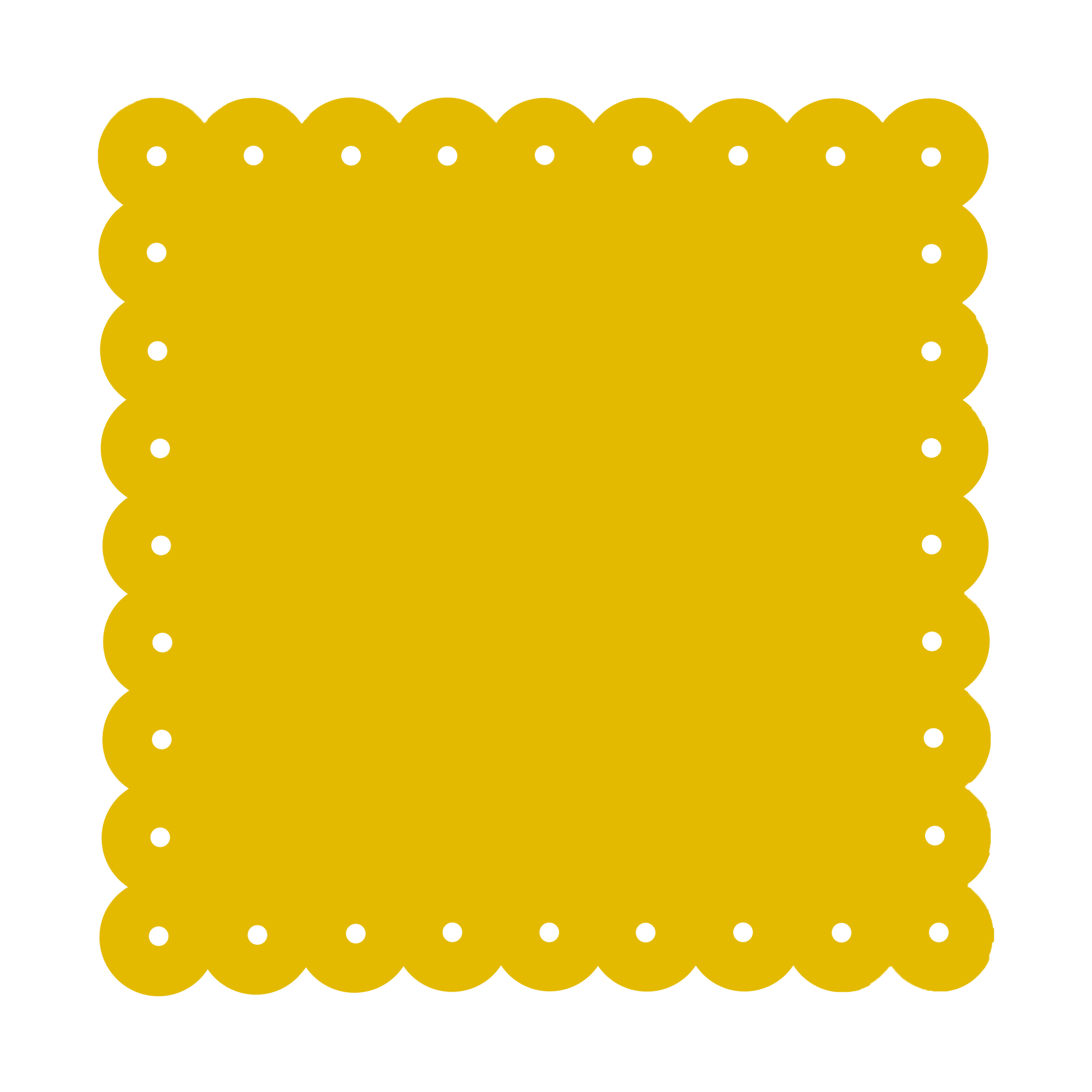 Scalloped Memo Board 18.5" - Yellow