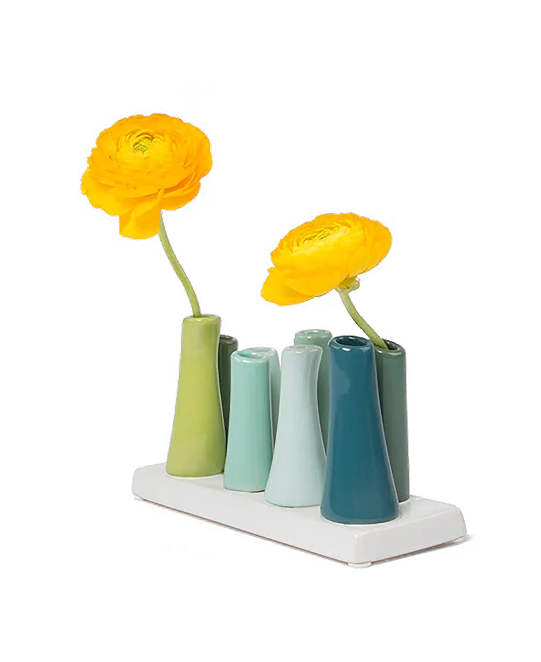 Vogelvase Porzellan Babyblau