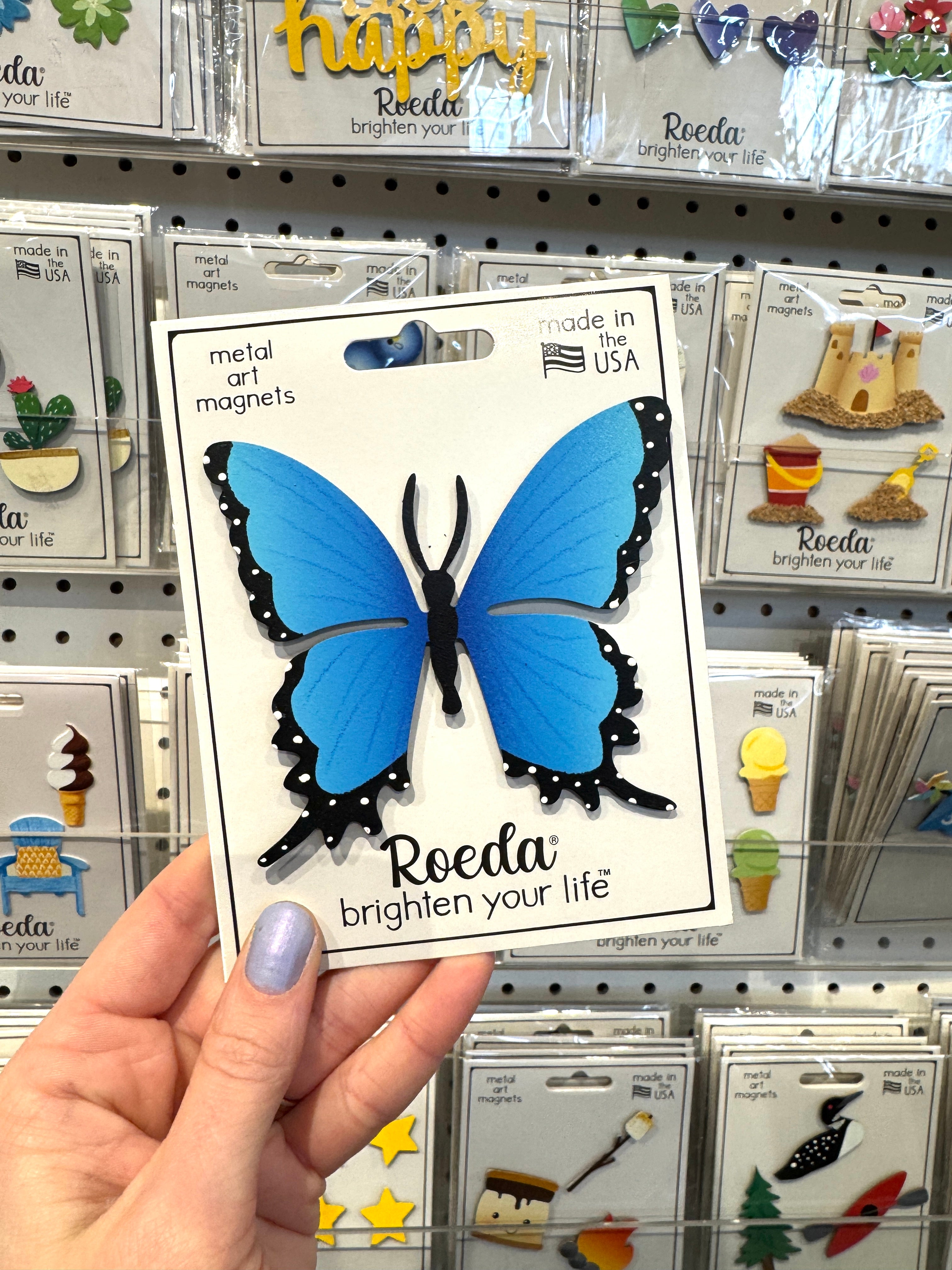 Butterfly Magnet, Blue