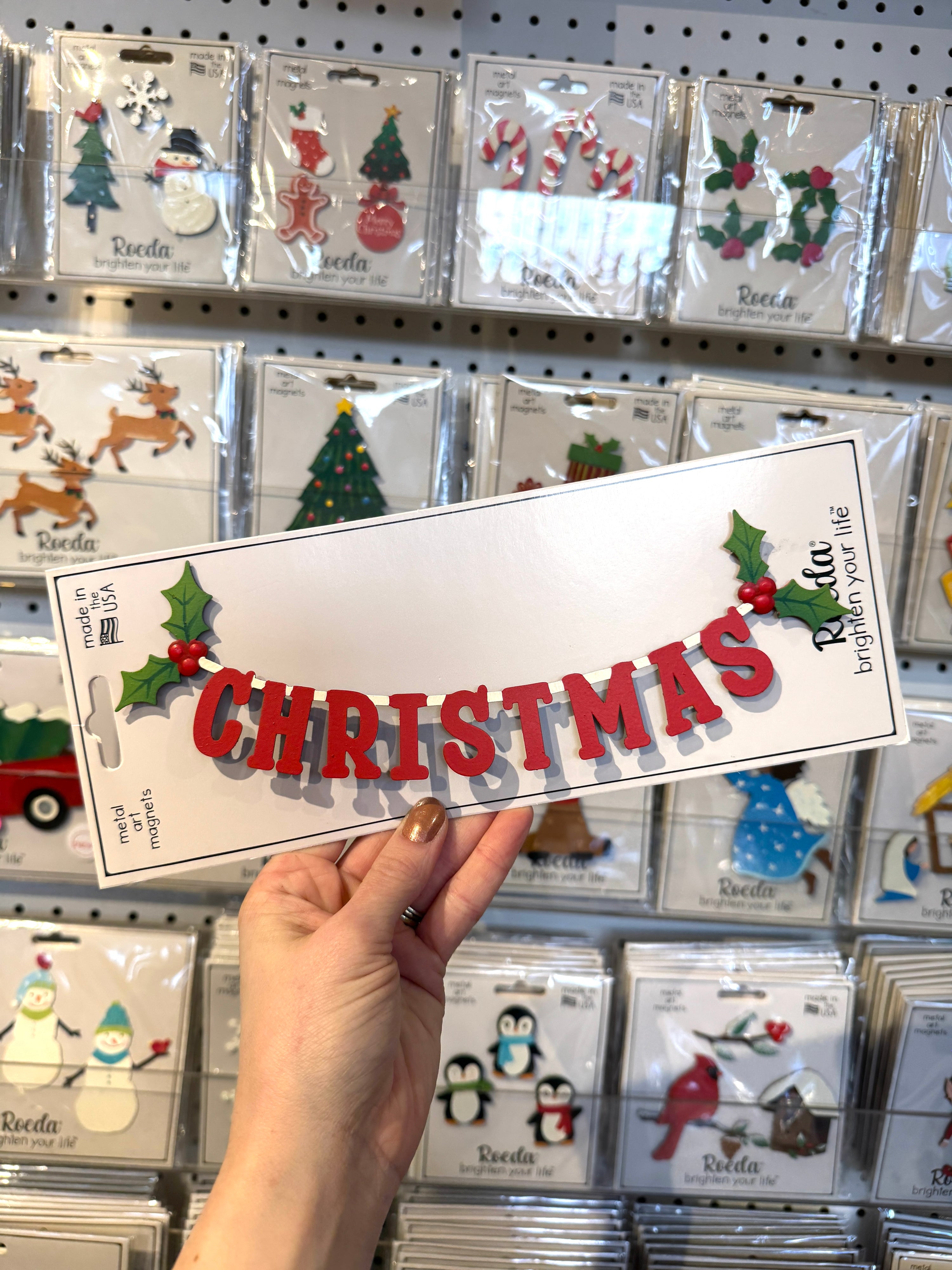 Christmas Banner Magnet (9.8"w)