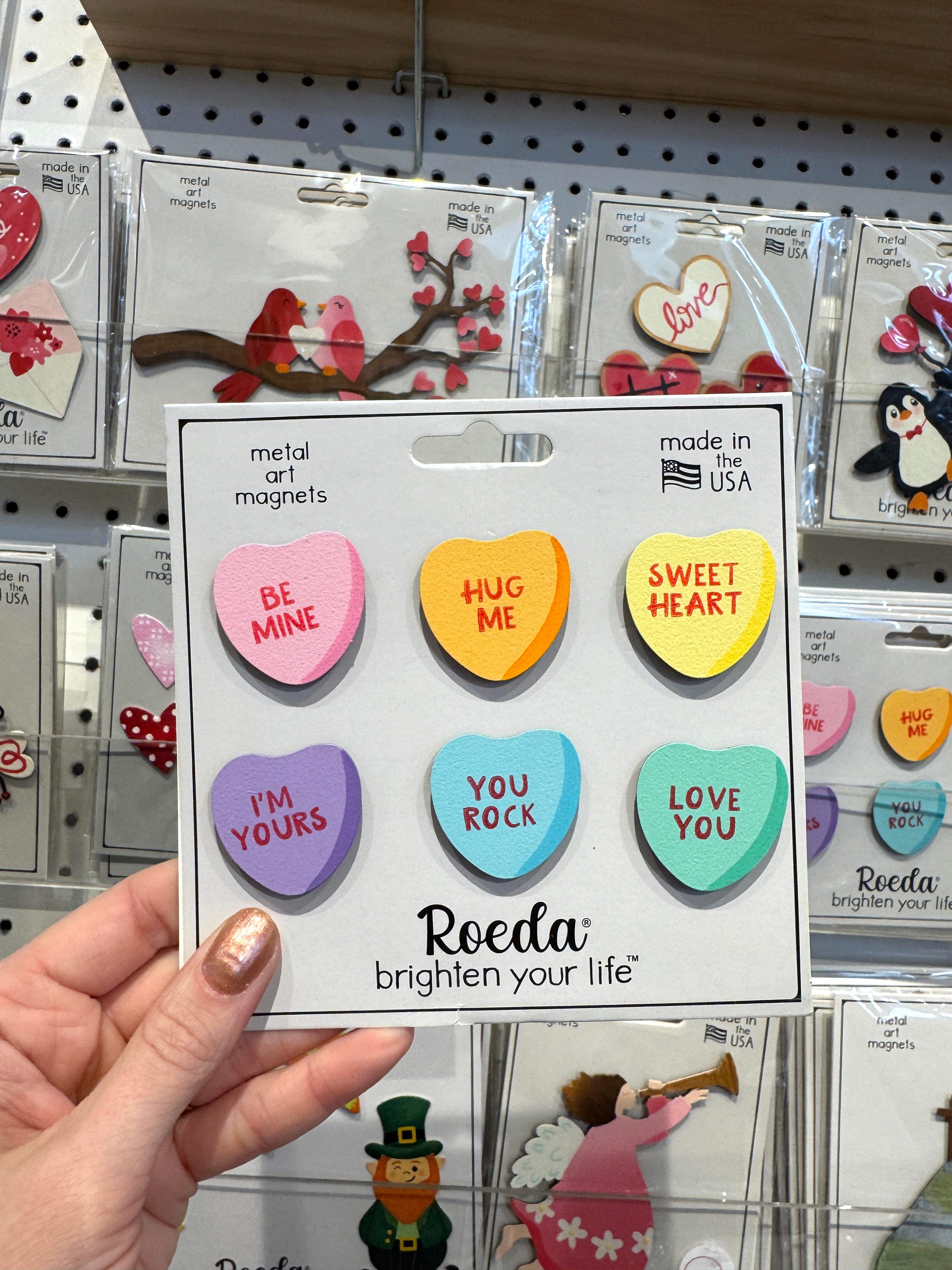 Conversation Heart Magnets S/6