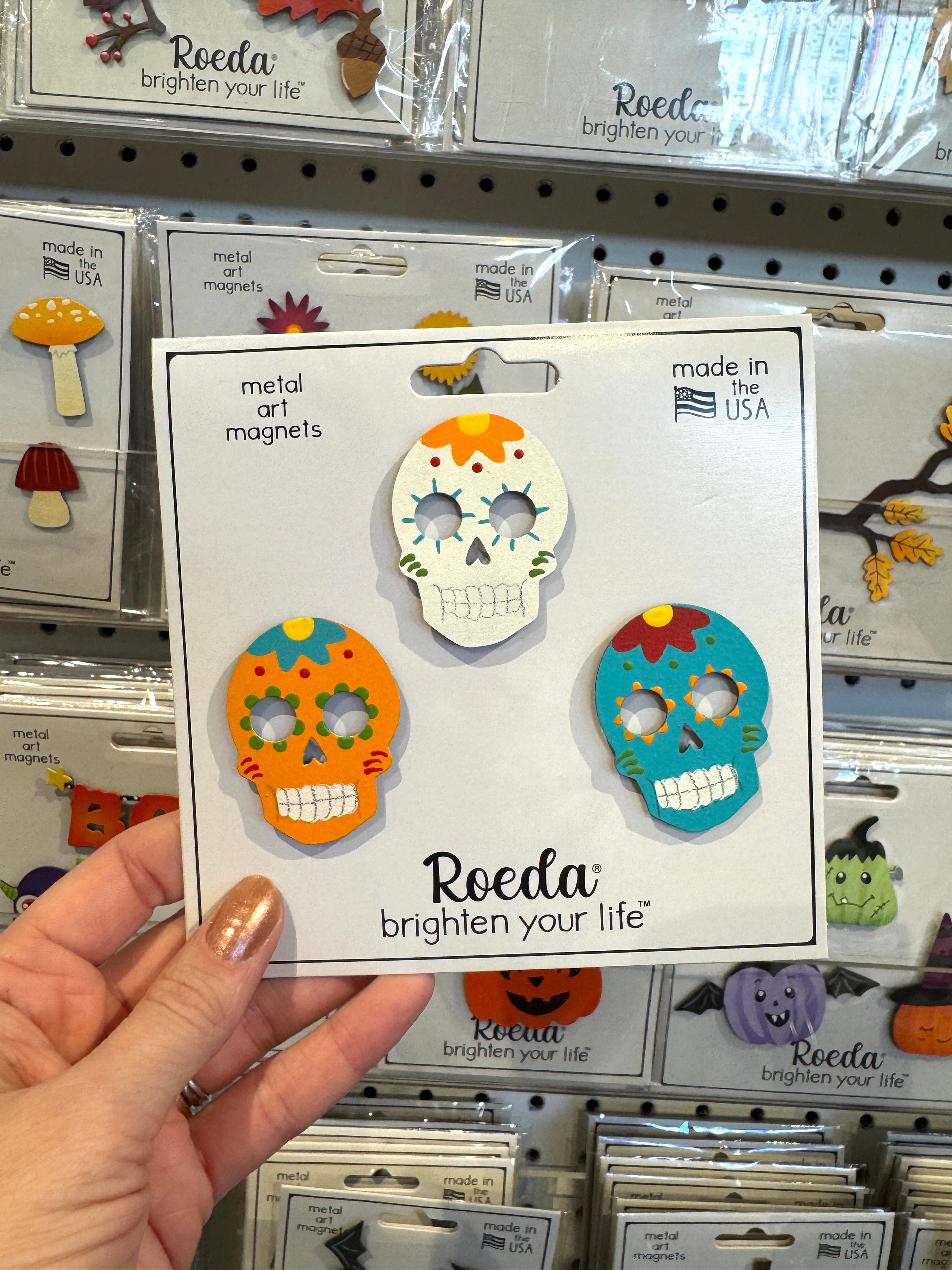 Day of the Dead Skull Magnets S/3