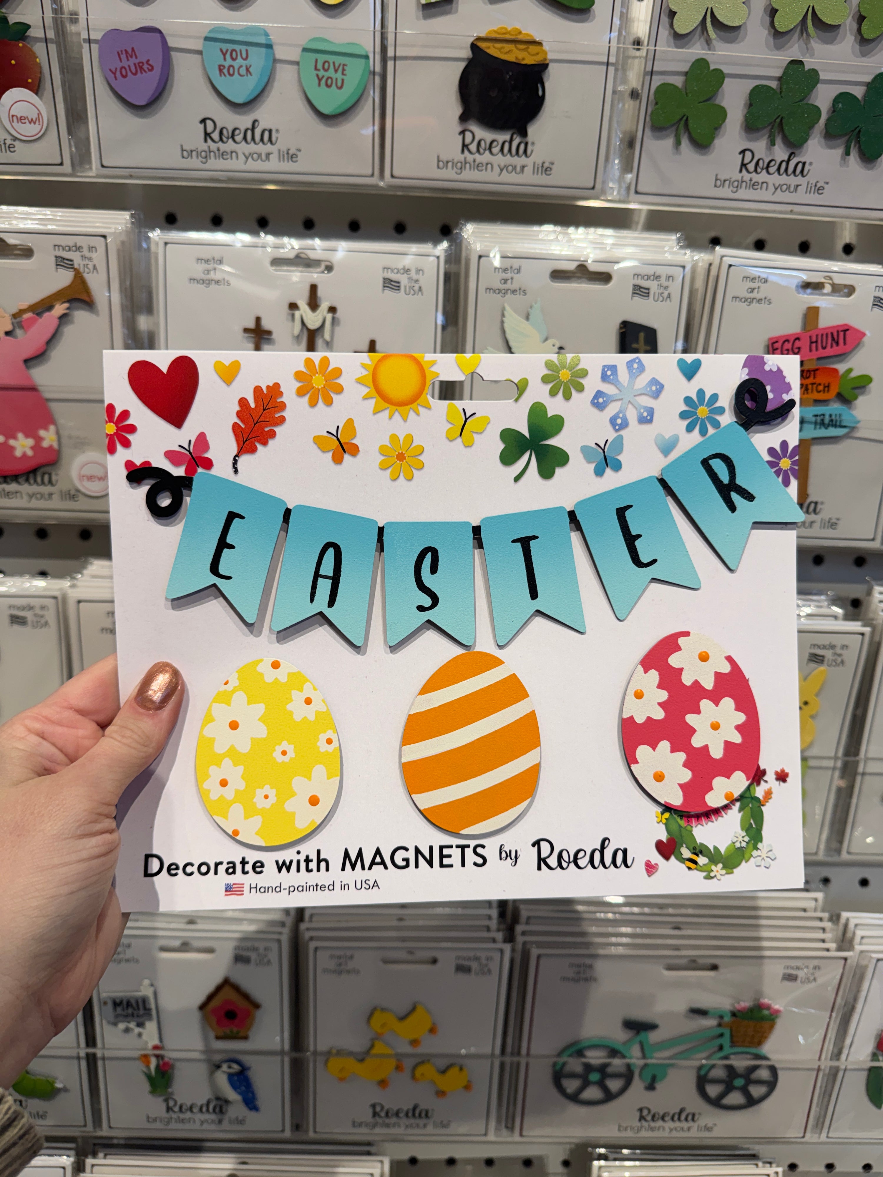 Easter Wreath Kit Magnets S/4