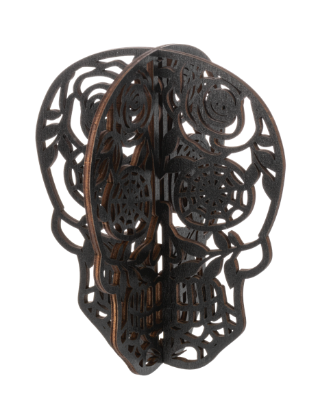 Laser Cut Skull 8"h (3 colors)