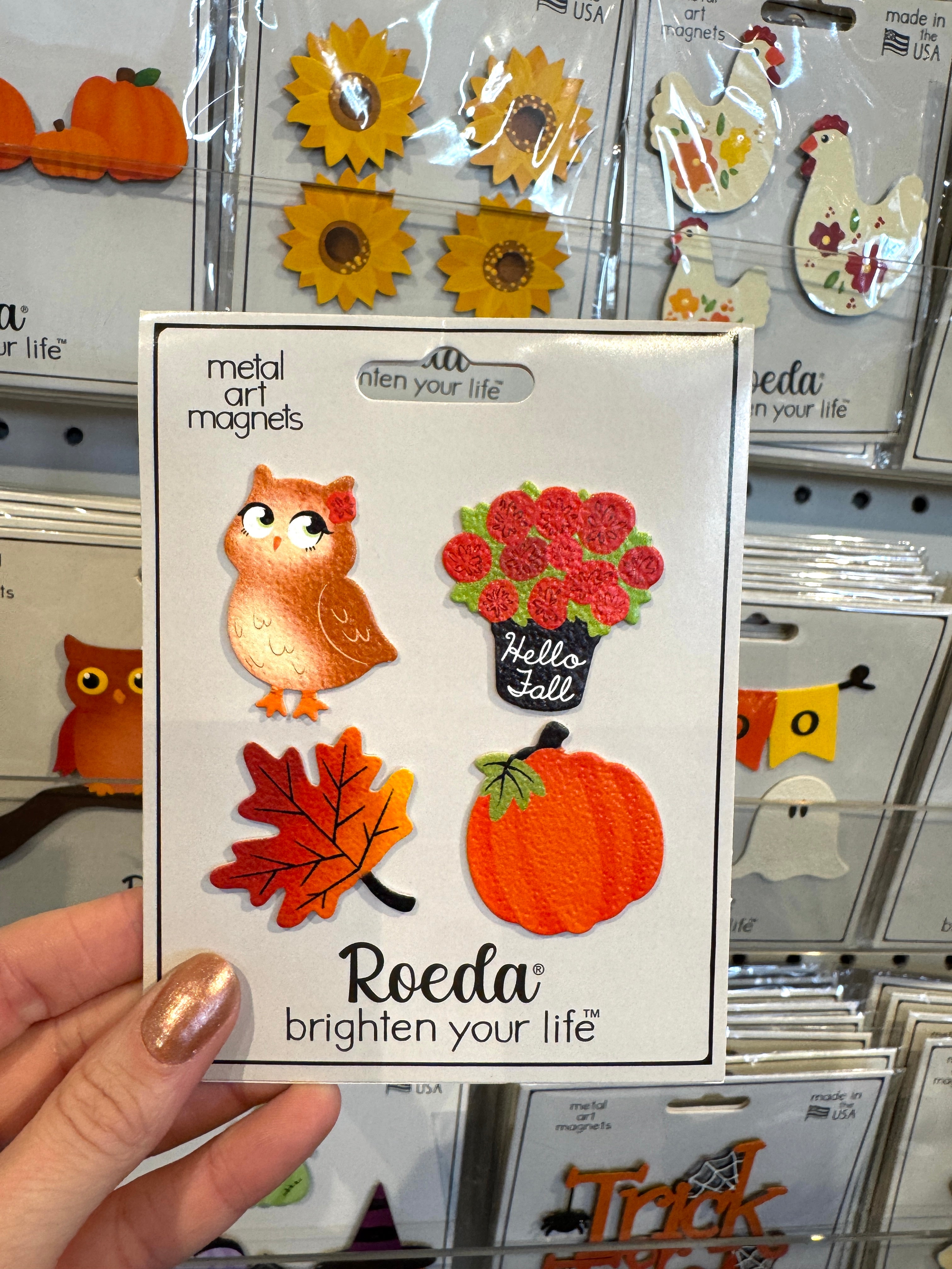 Hello Fall Magnets S/4
