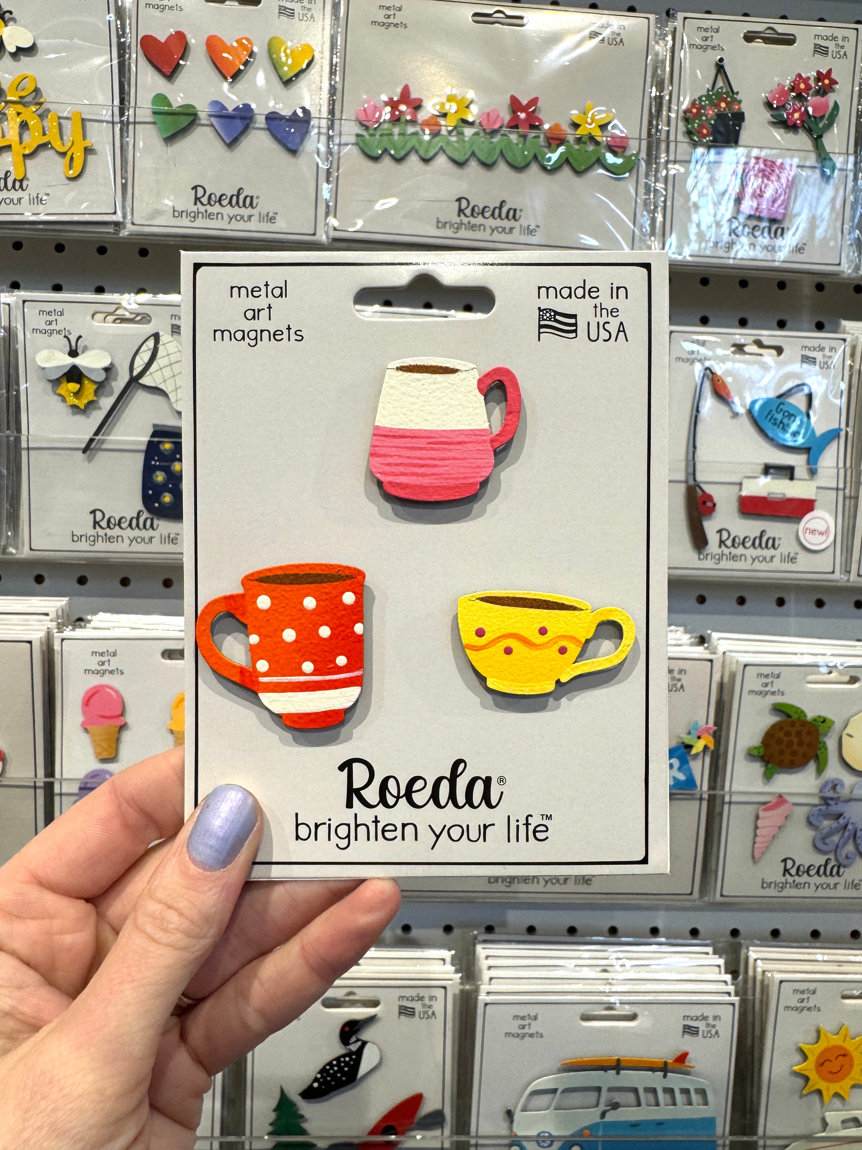 Coffee Cup Magnets S/3