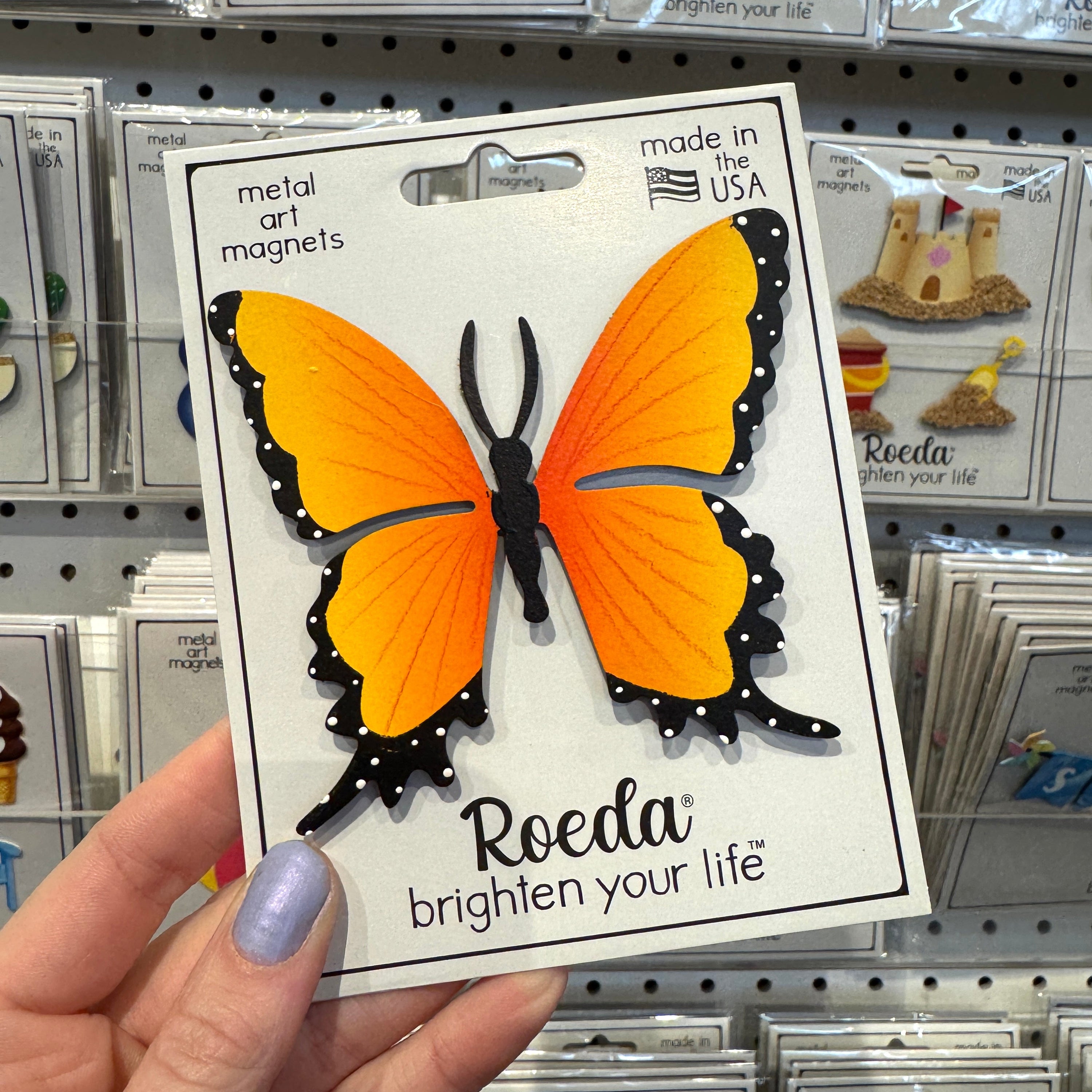 Butterfly Magnet, Orange