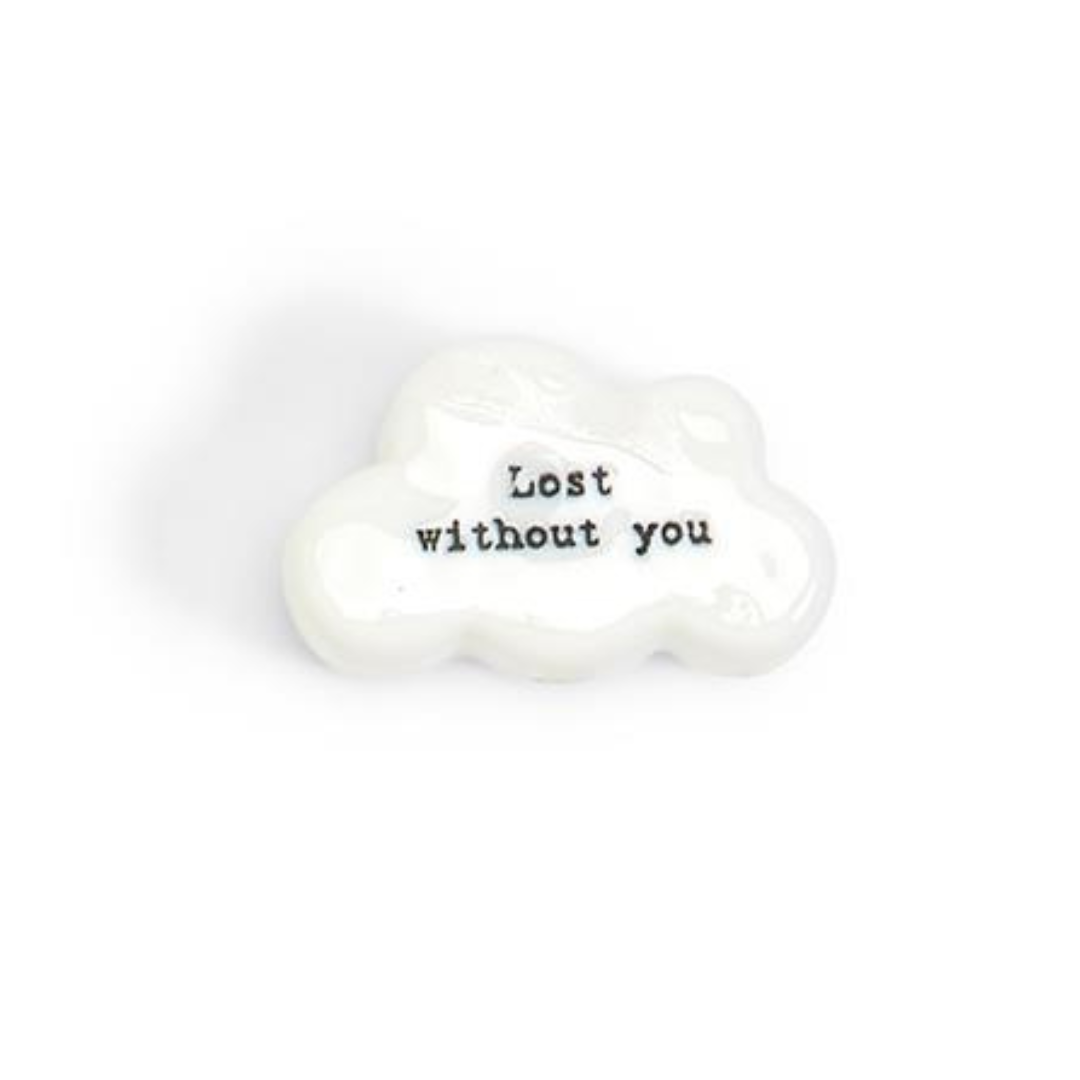 Cloud Pebble w/ Quote