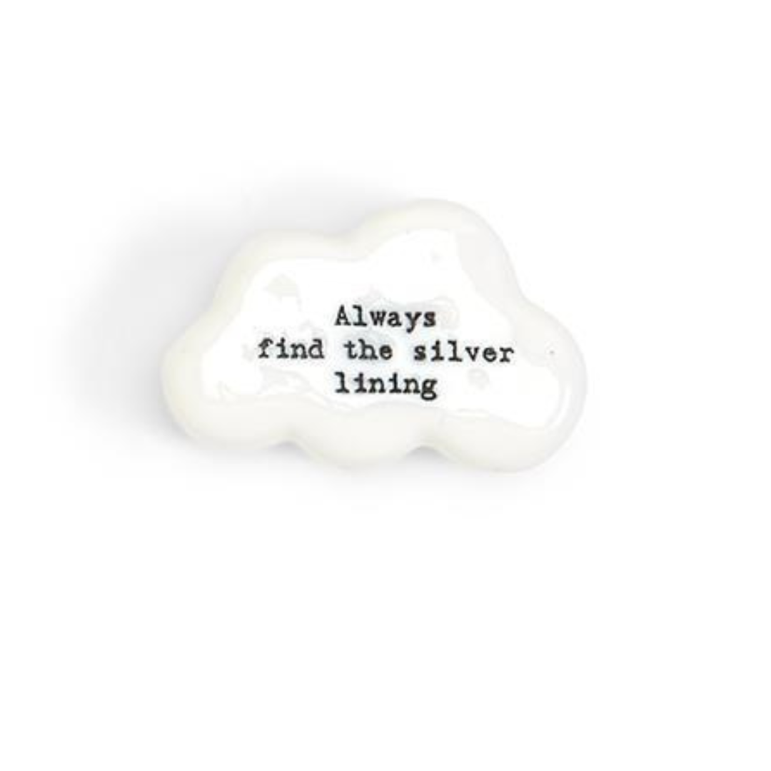 Cloud Pebble w/ Quote