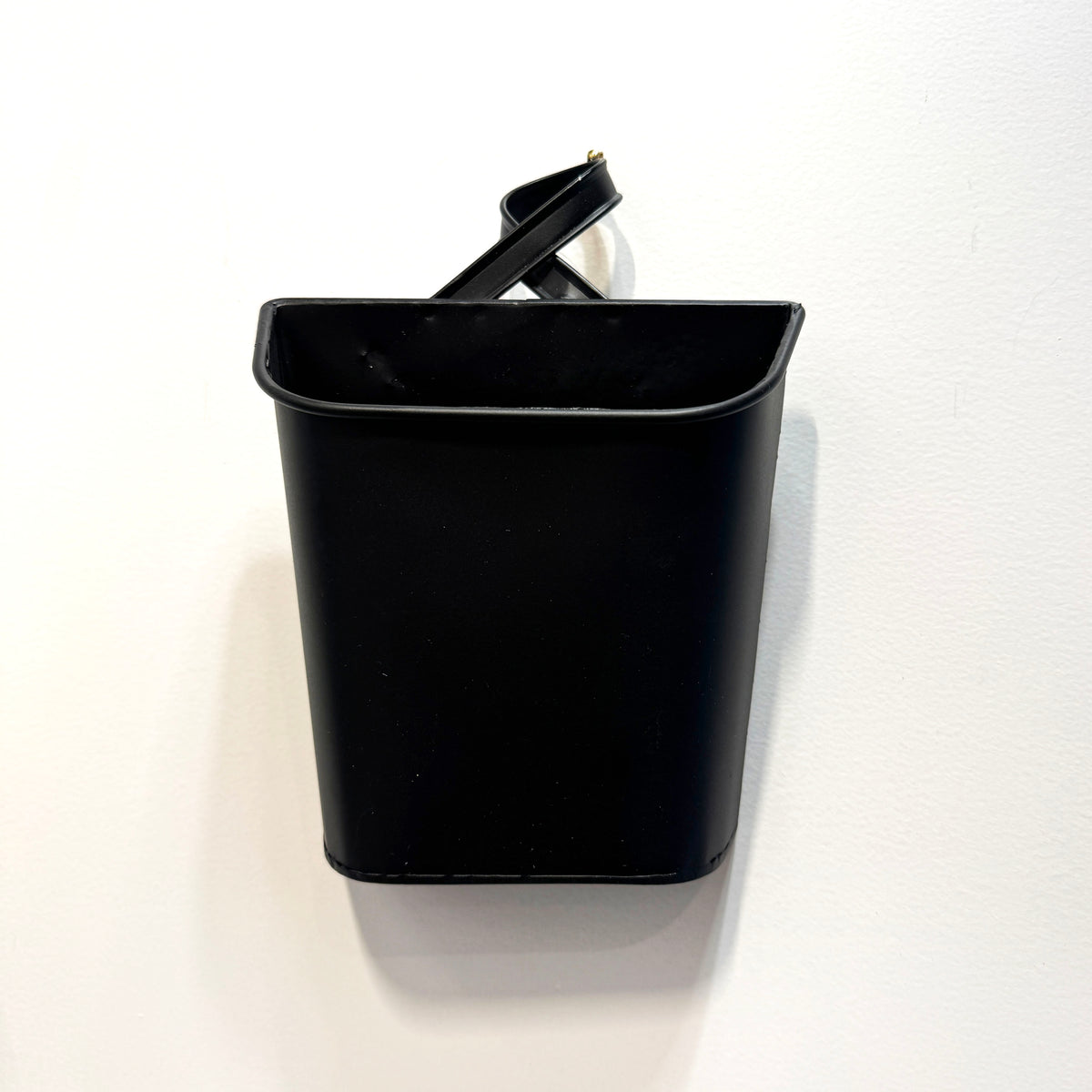 Black Metal Wall Bucket