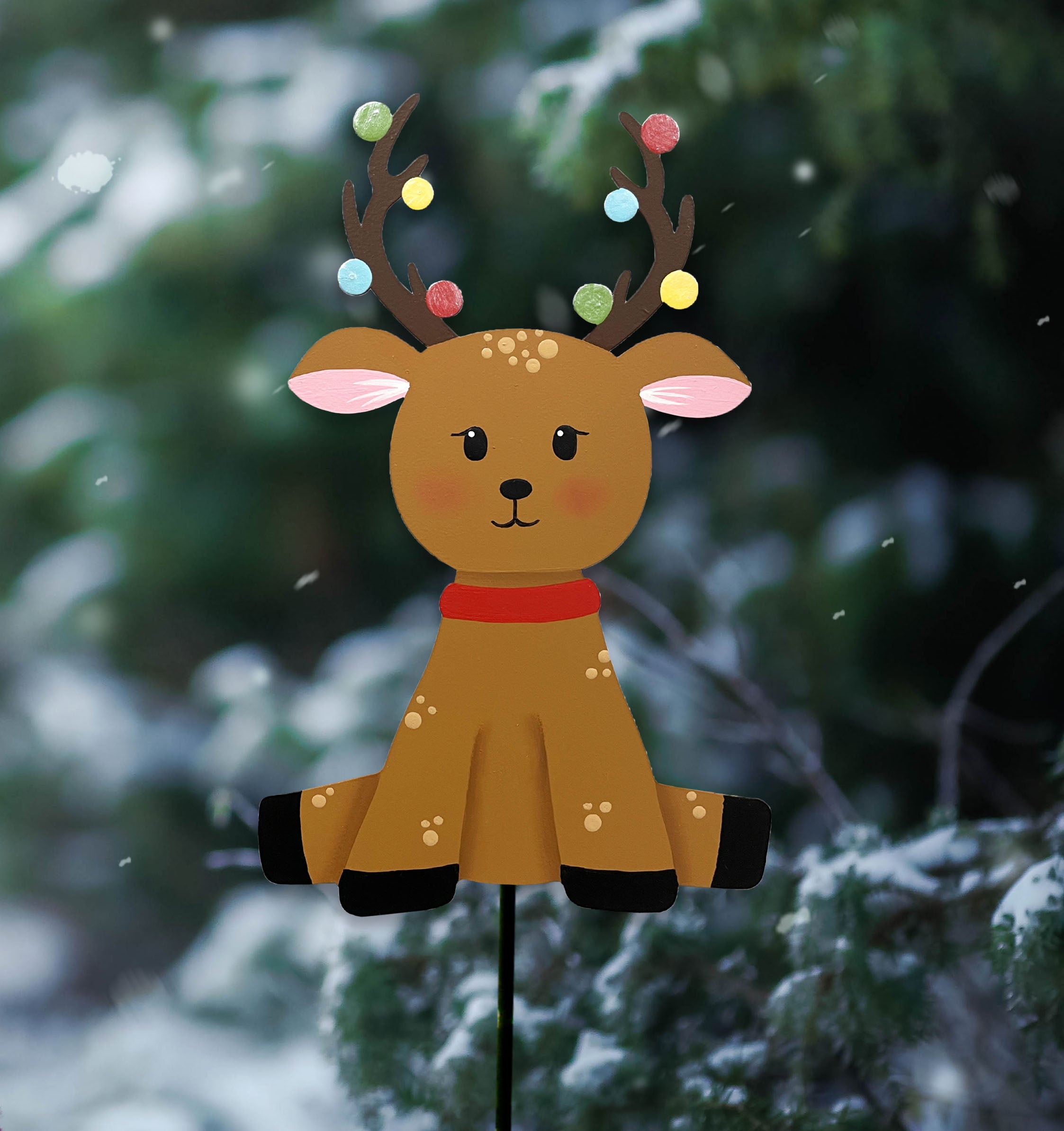 Holiday Reindeer Magnetic Art Pop
