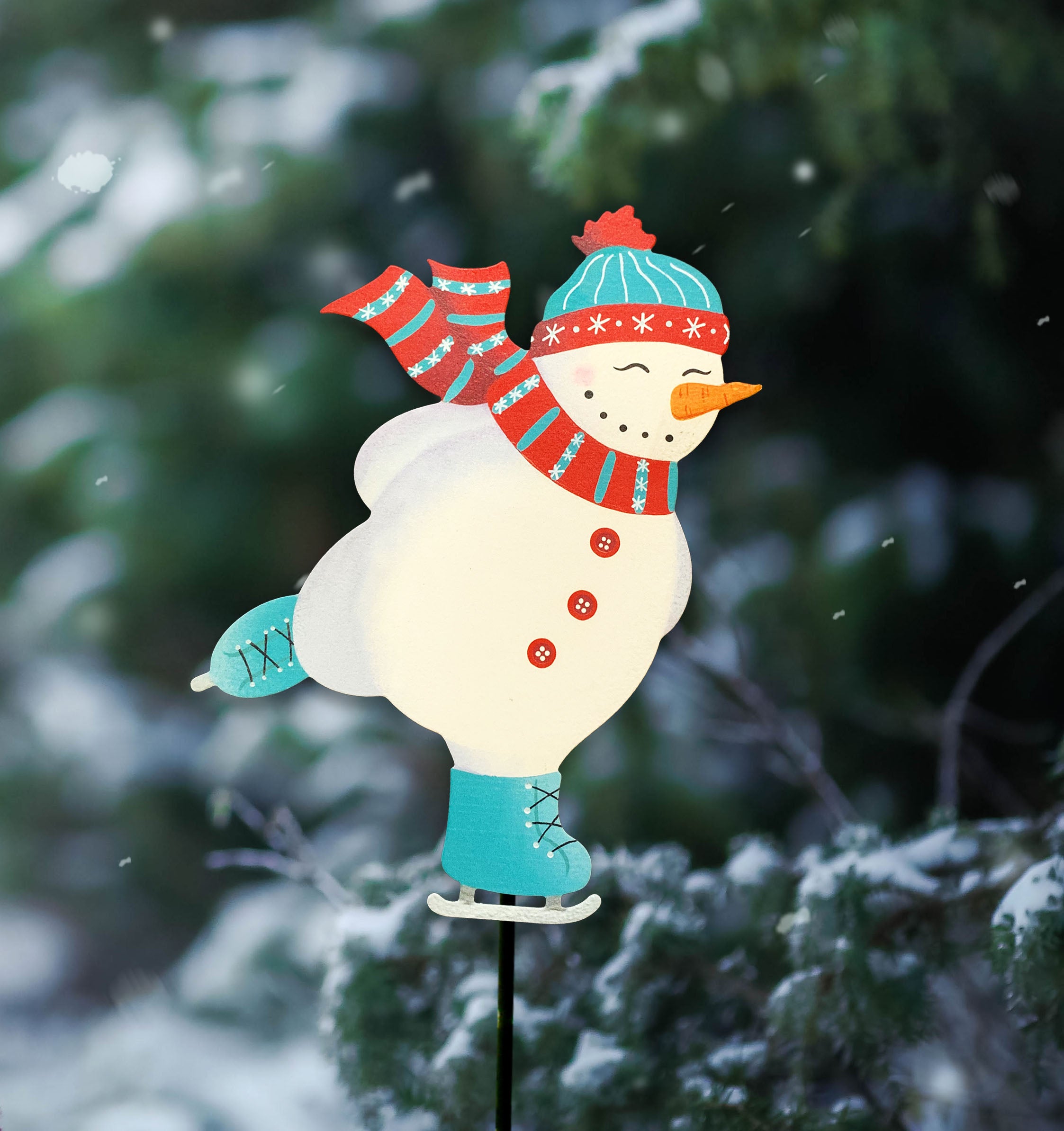 Schneemann Magnetischer Art Pop