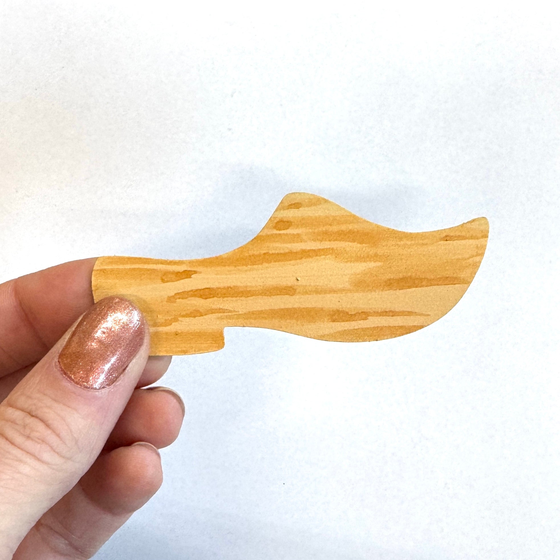 Wooden Shoe Magnet, Single