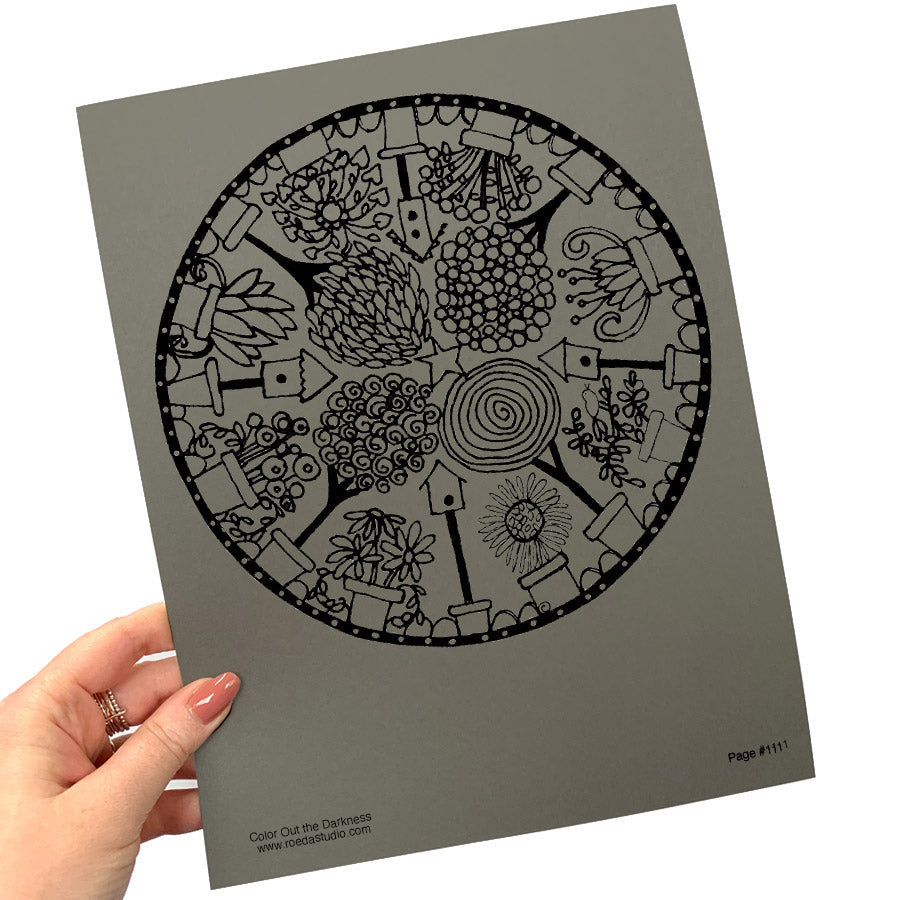 Color Out the Darkness - Coloring Pages *DIGITAL DOWNLOAD*