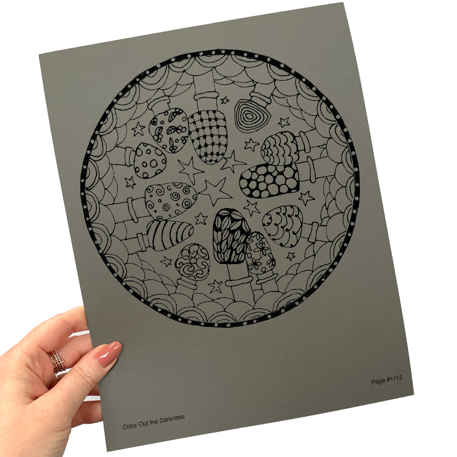 Color Out the Darkness - Coloring Pages *DIGITAL DOWNLOAD*