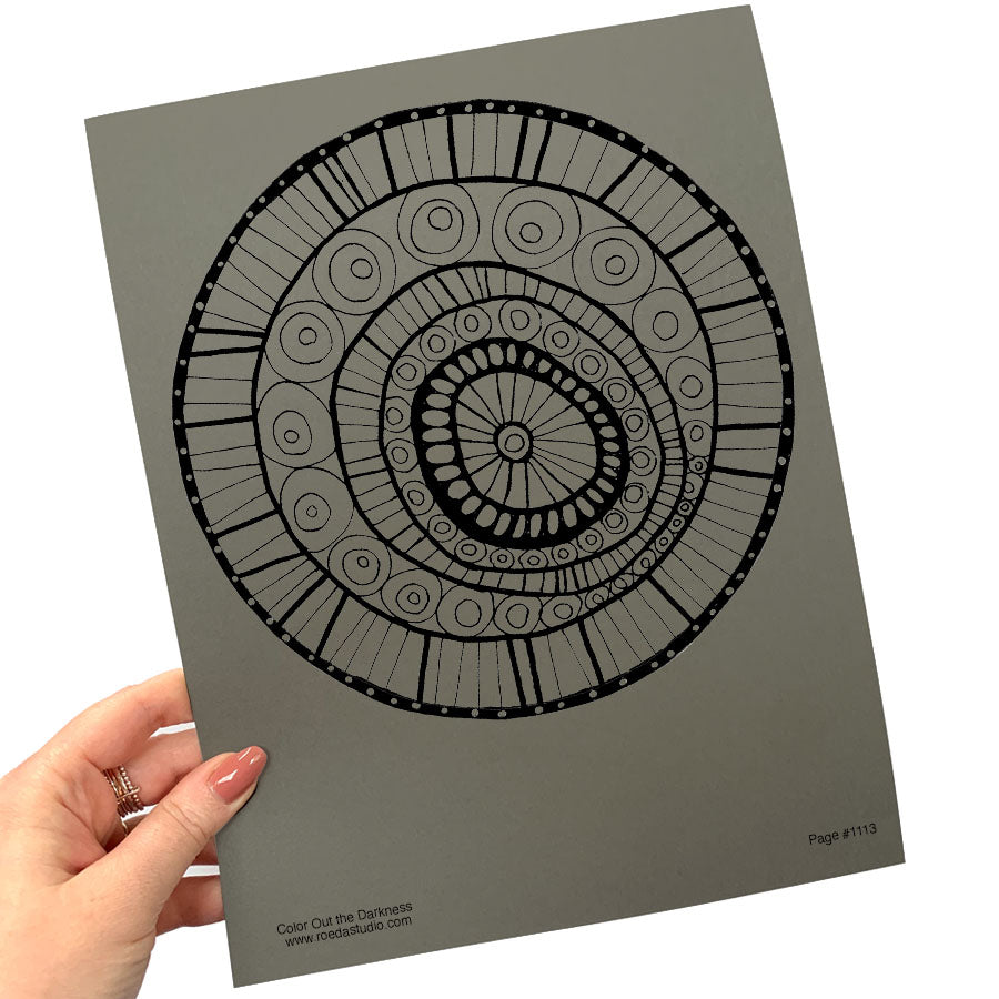 Color Out the Darkness - Individual Coloring Pages