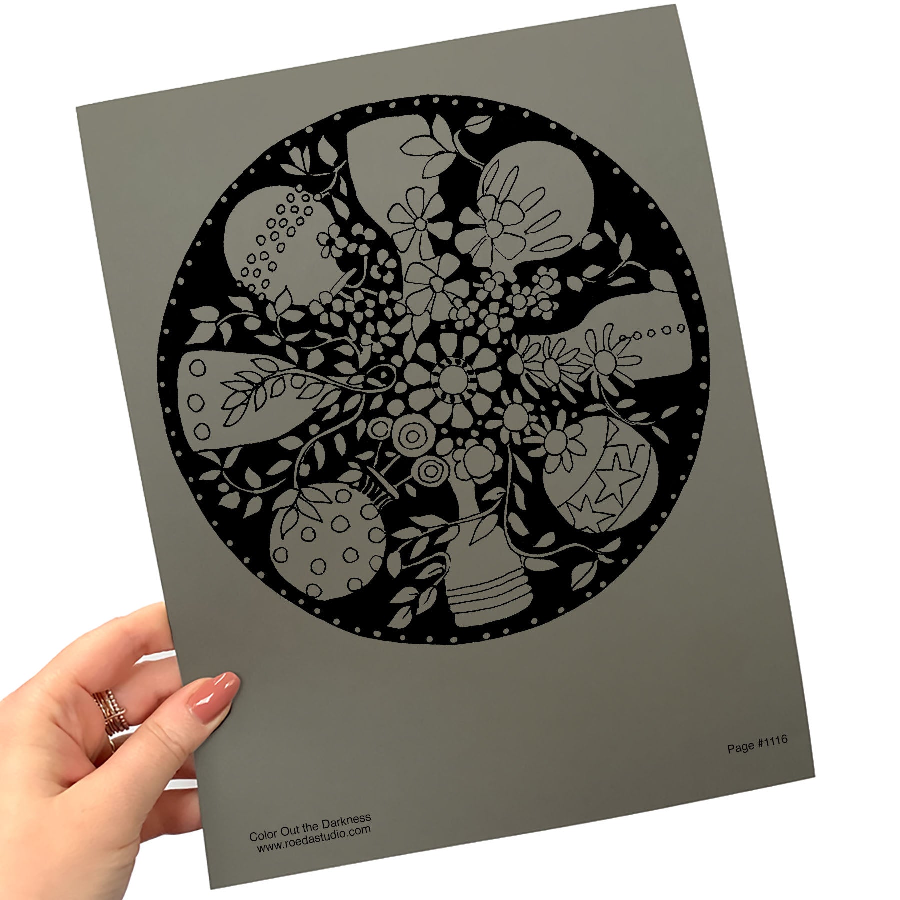 Color Out the Darkness - Individual Coloring Pages