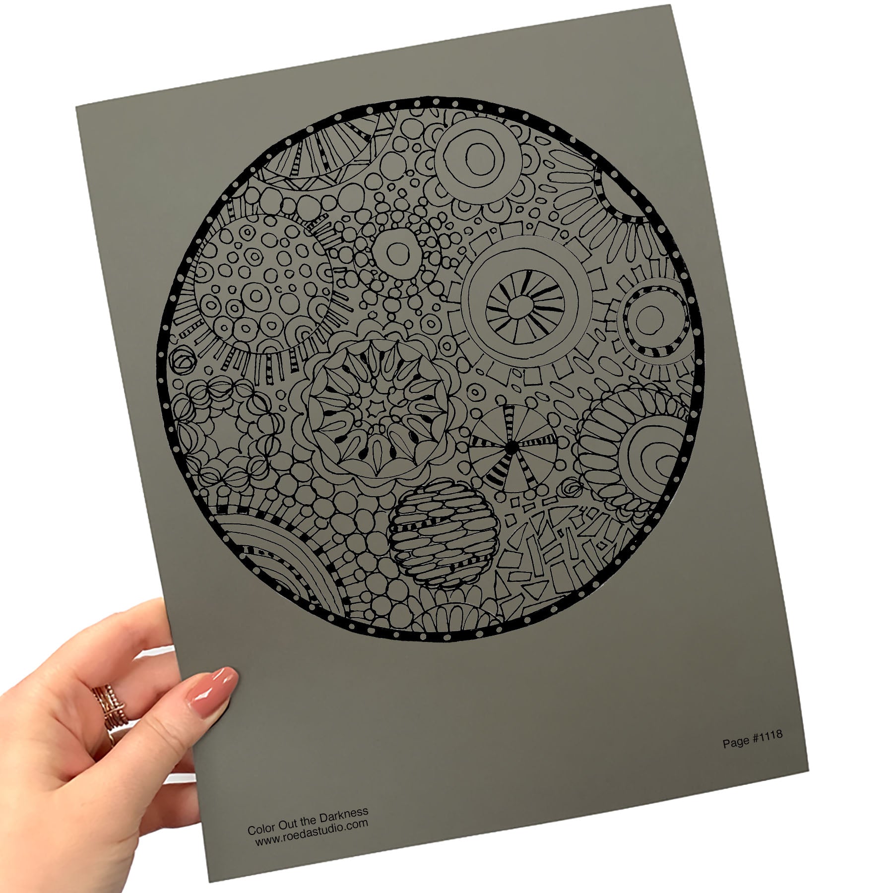 Color Out the Darkness - Individual Coloring Pages