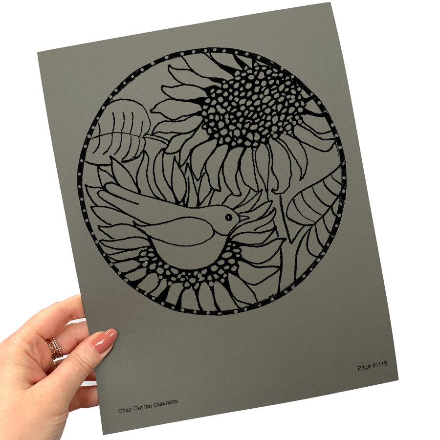 Color Out the Darkness - Individual Coloring Pages
