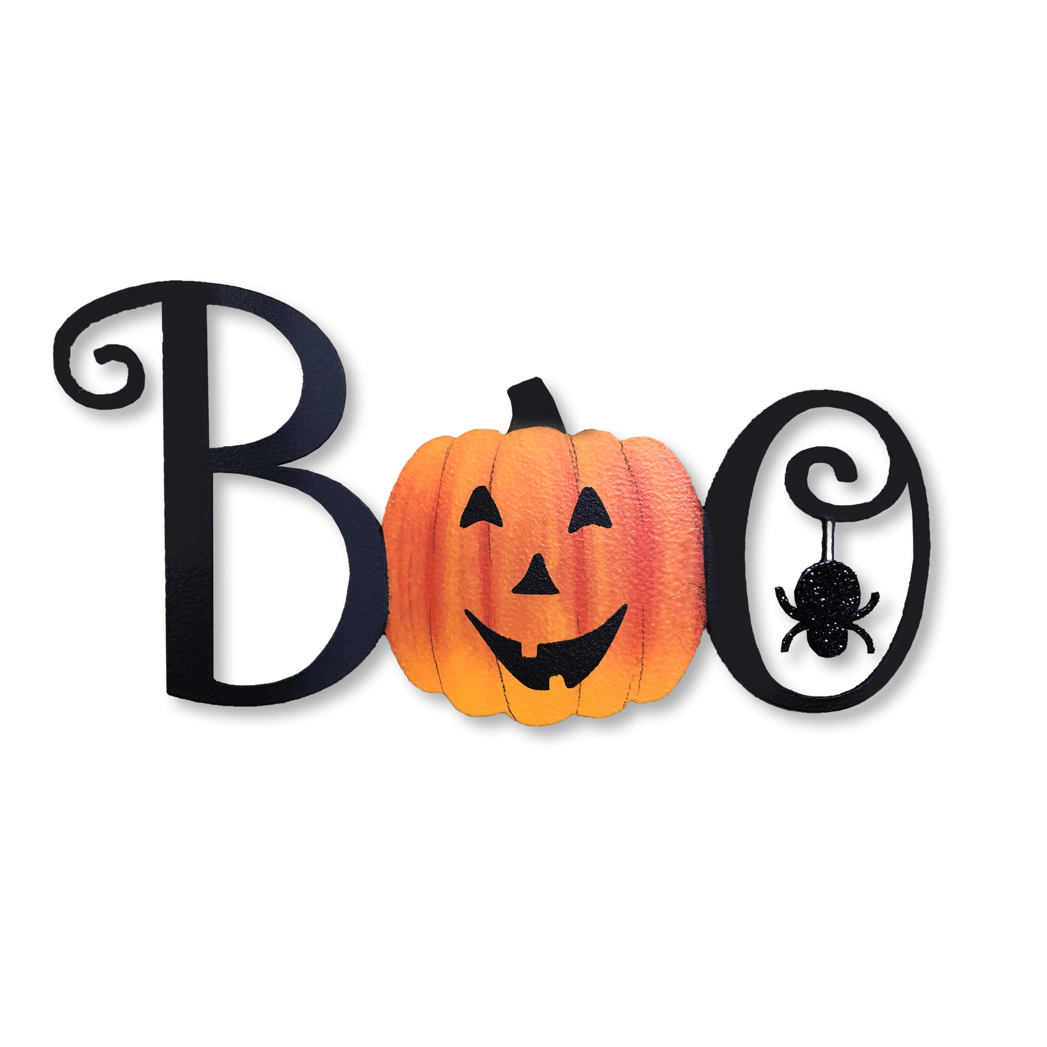 "Boo" w/ Spider Magnet Black