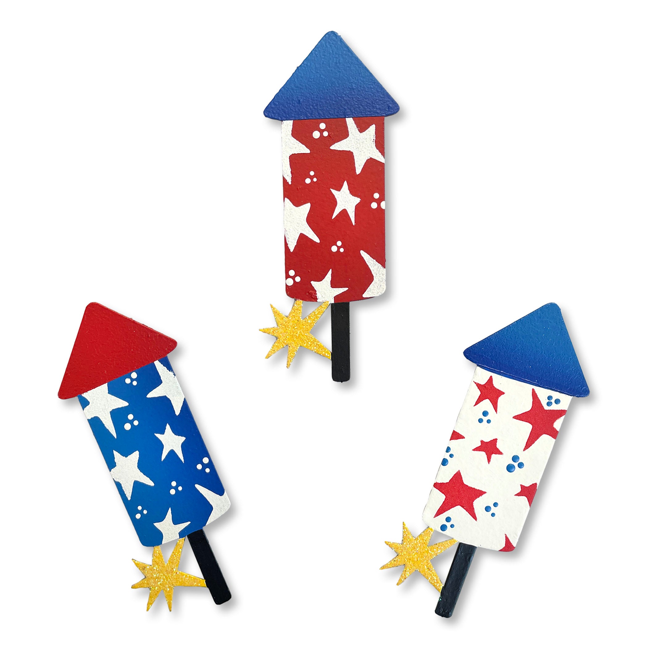 Firecracker Mini Art Pop Magnets S/3