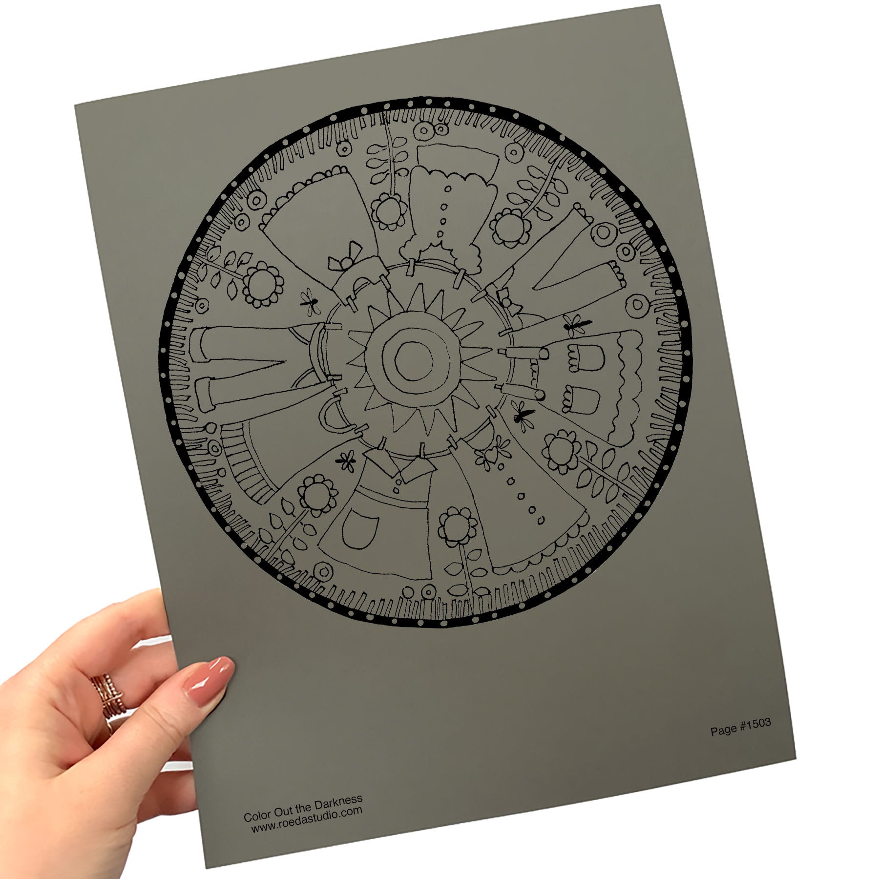 Color Out the Darkness - Individual Coloring Pages