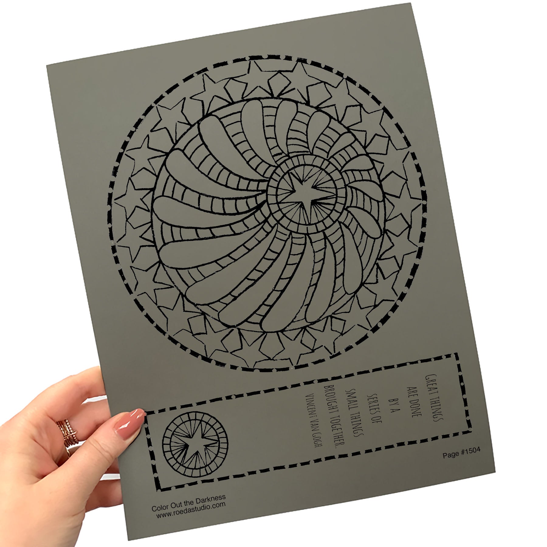 Color Out the Darkness - Individual Coloring Pages