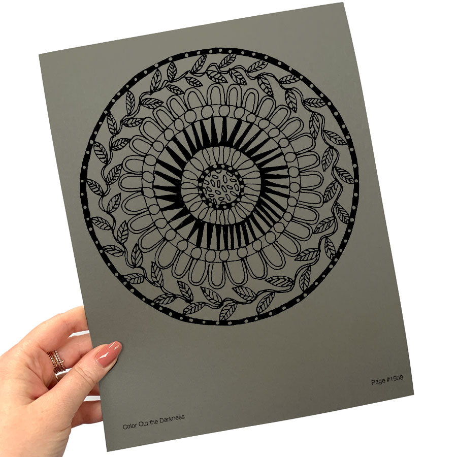 Color Out the Darkness - Individual Coloring Pages