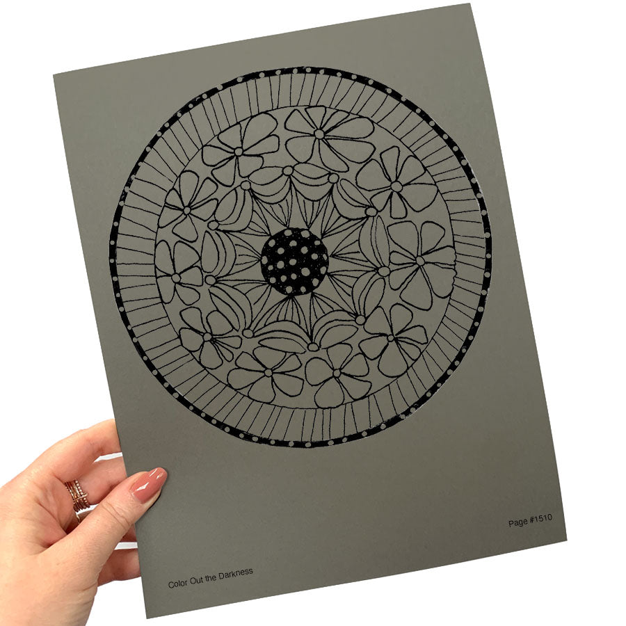 Color Out the Darkness - Individual Coloring Pages