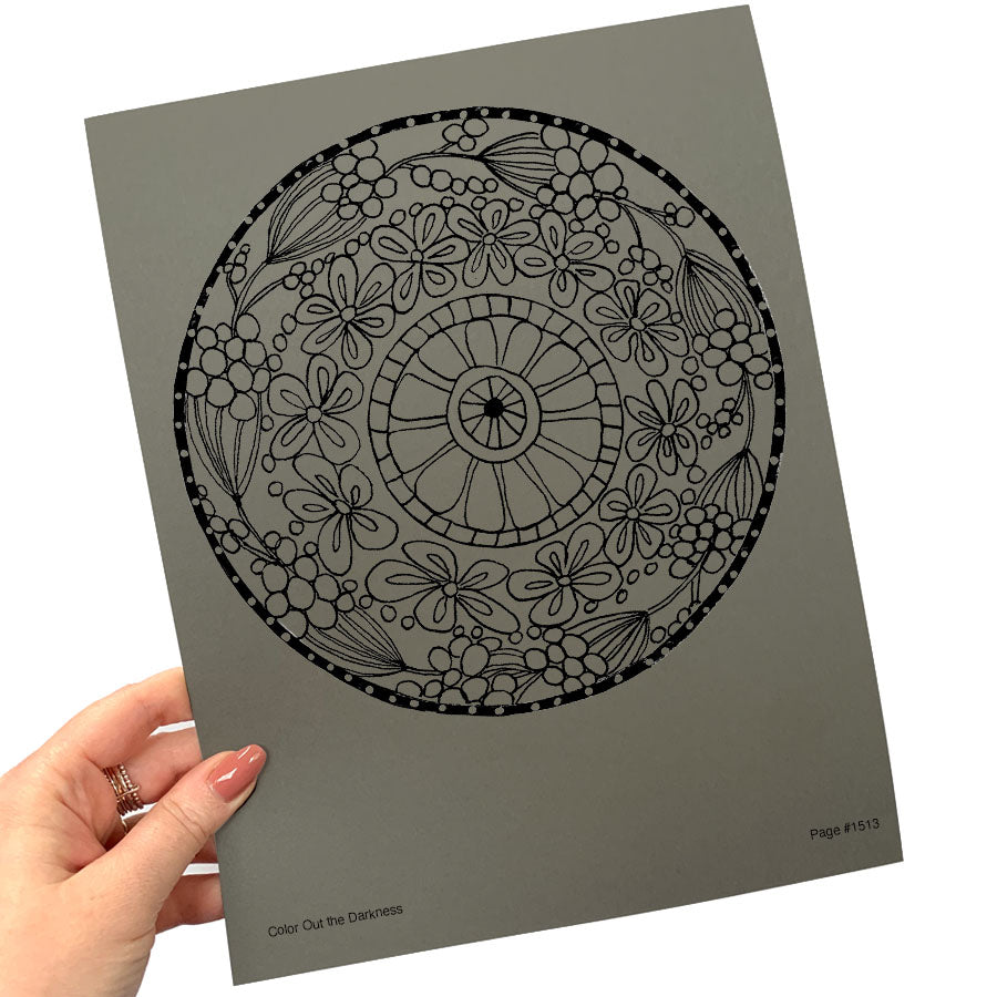 Color Out the Darkness - Individual Coloring Pages