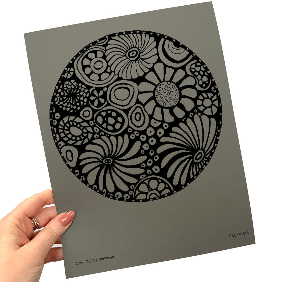 Color Out the Darkness - Individual Coloring Pages