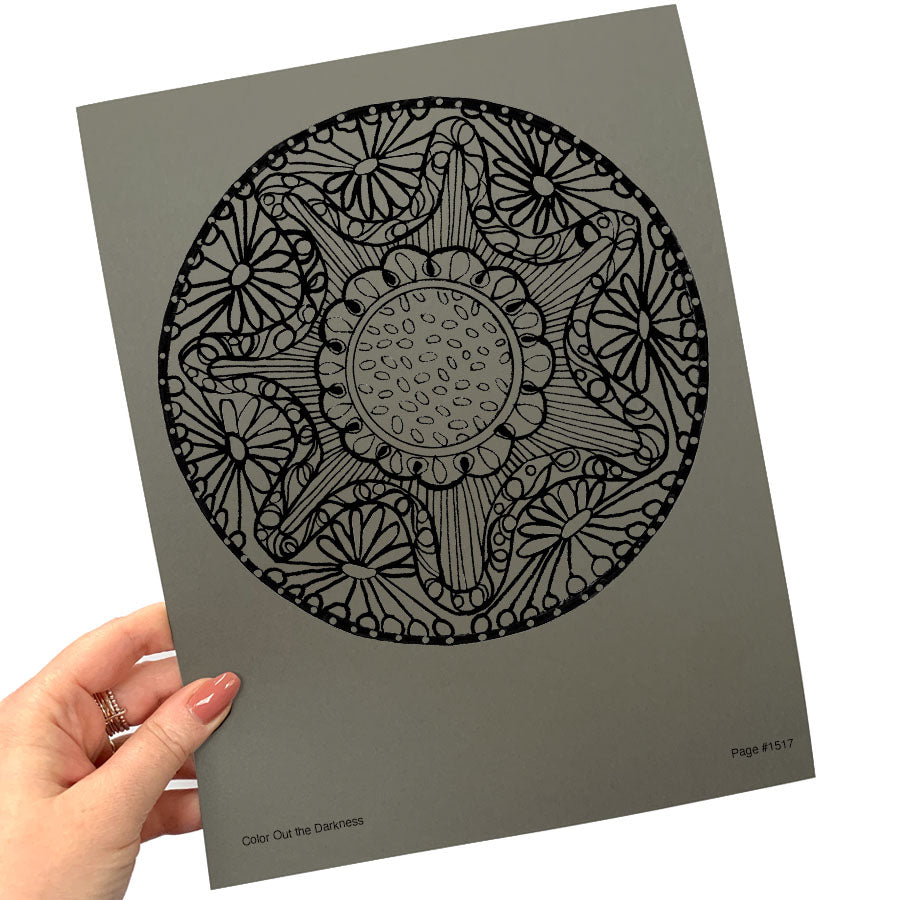 Color Out the Darkness - Individual Coloring Pages