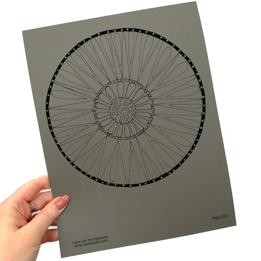 Color Out the Darkness - Coloring Pages *DIGITAL DOWNLOAD*