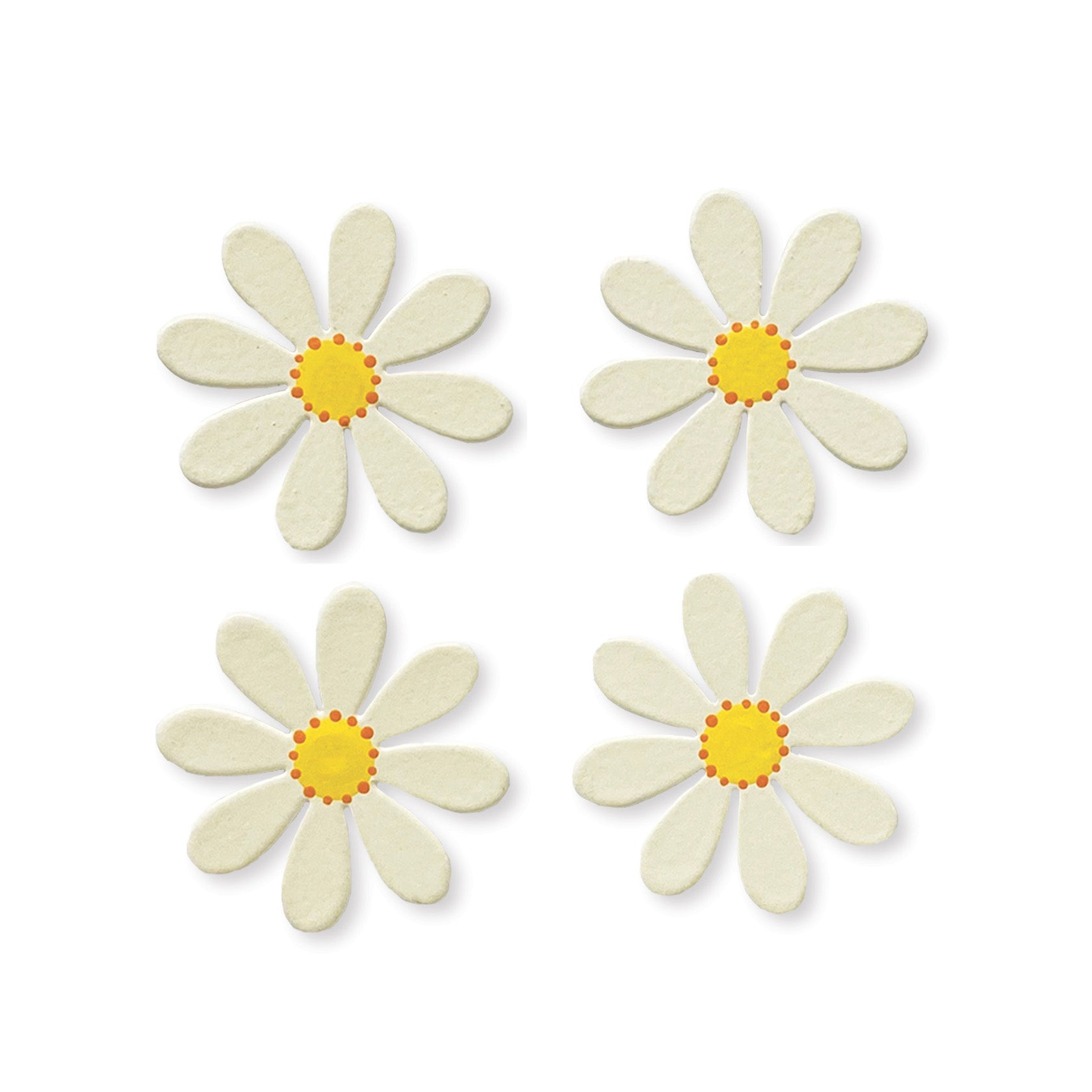 Daisy Magnete S/4 Weiß