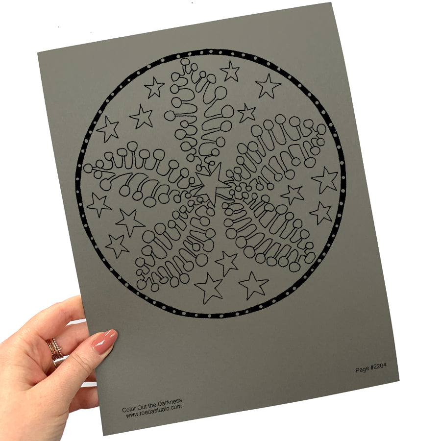 Color Out the Darkness - Individual Coloring Pages