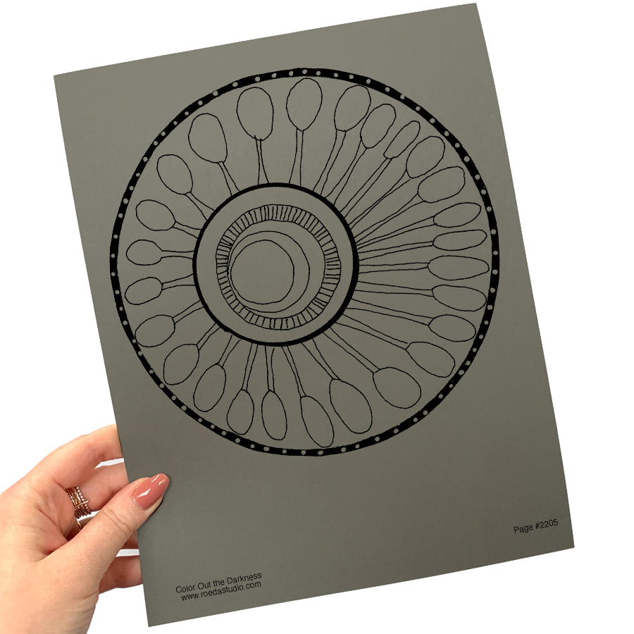 Color Out the Darkness - Coloring Pages *DIGITAL DOWNLOAD*